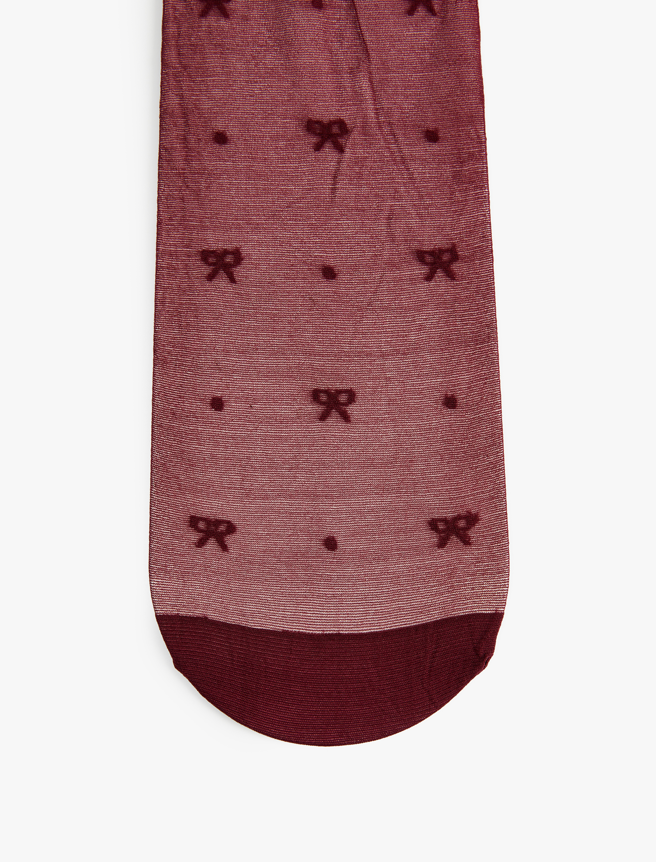  Kadın 15 Den Fiyonk Desenli Külotlu Çorap