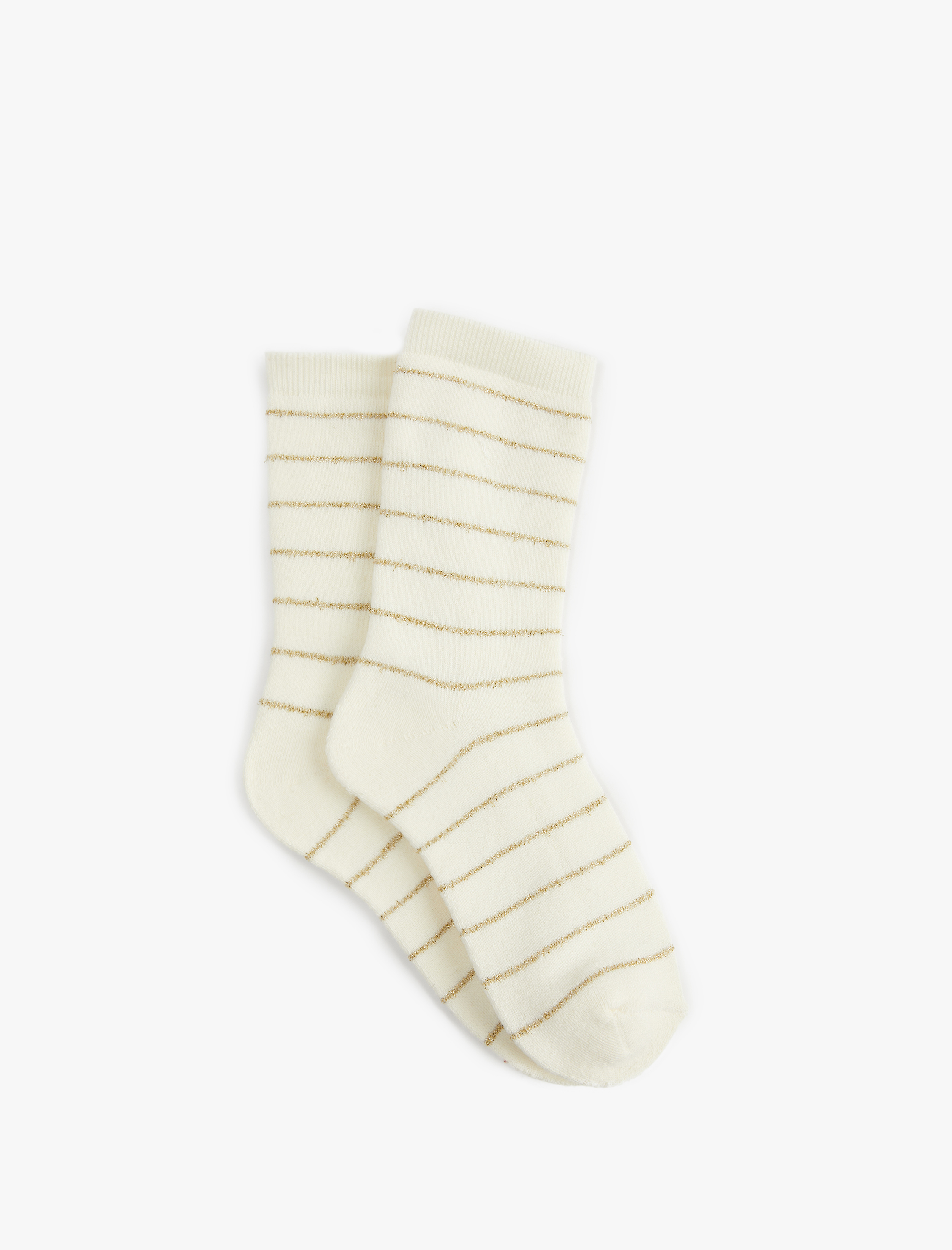  Kadın Çizgili Havlu Soket Çorap