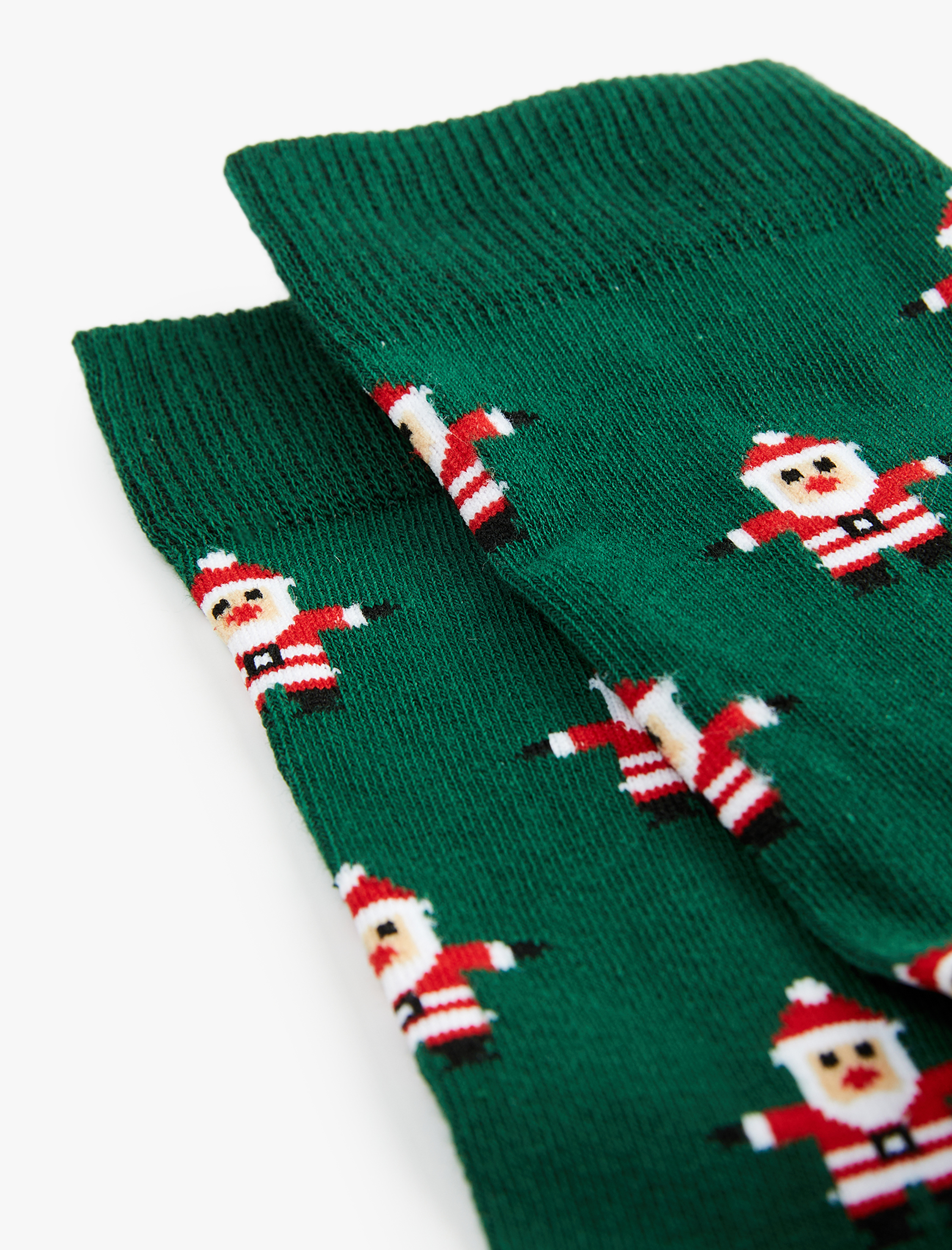  Erkek Noel Baba Desenli Soket Çorap