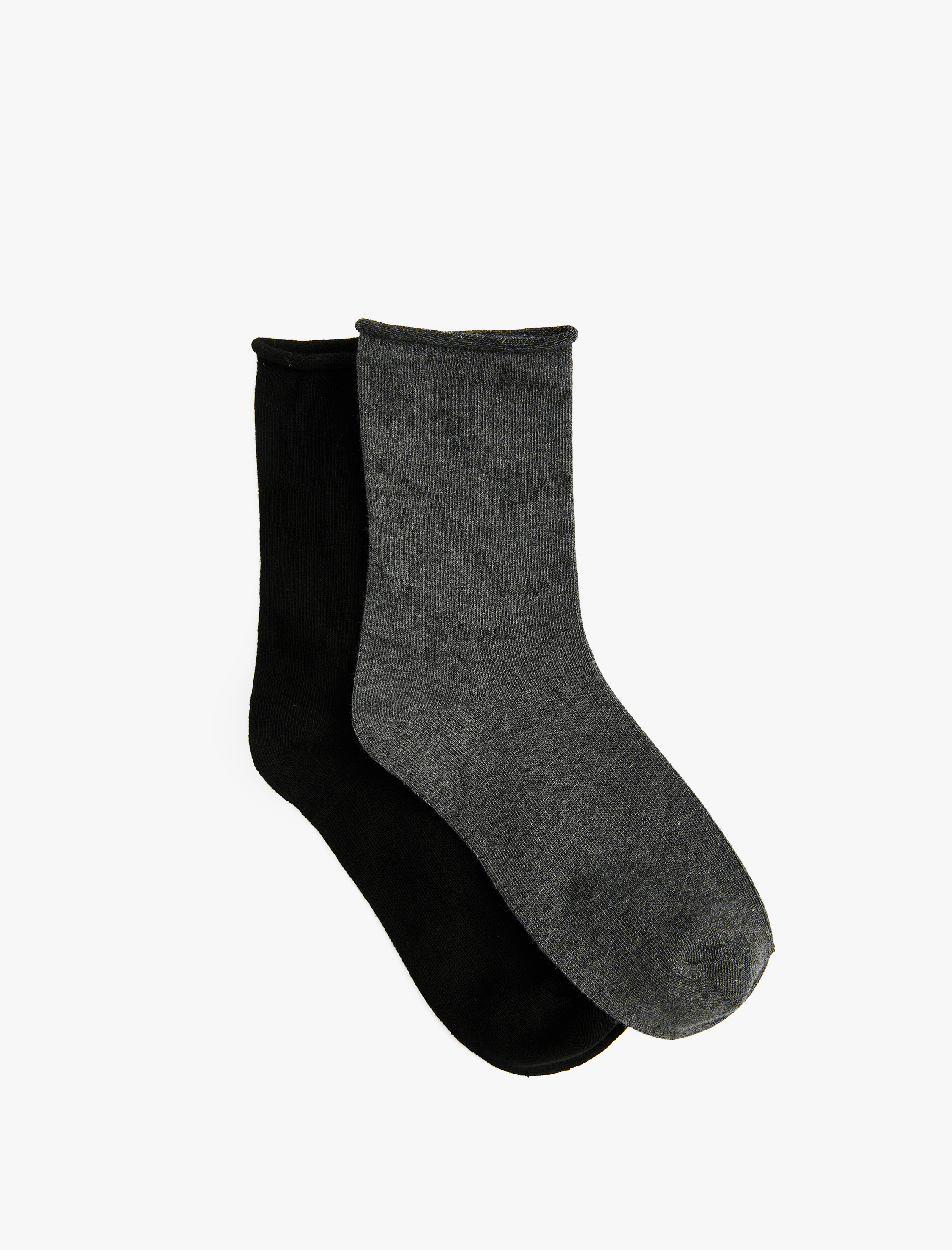  Kadın 2'li Pamuklu Soket Çorap Seti