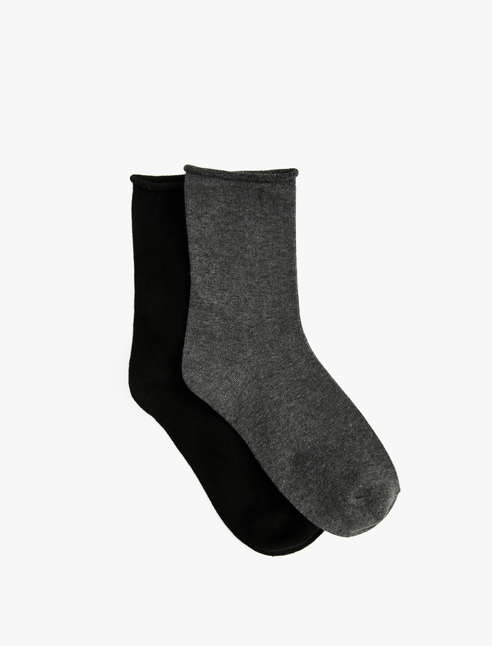 Kadın 2'li Pamuklu Soket Çorap Seti