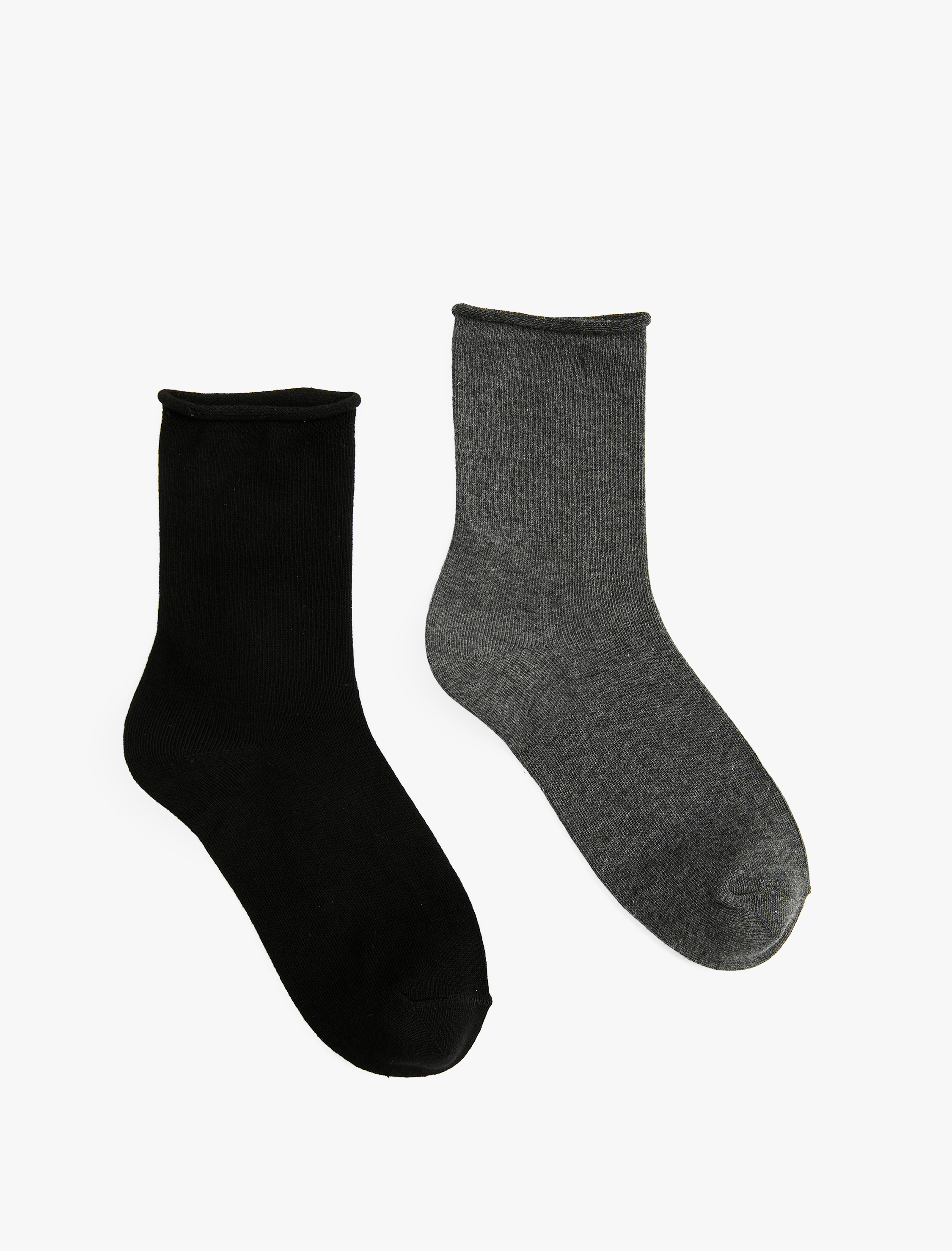  Kadın 2'li Pamuklu Soket Çorap Seti