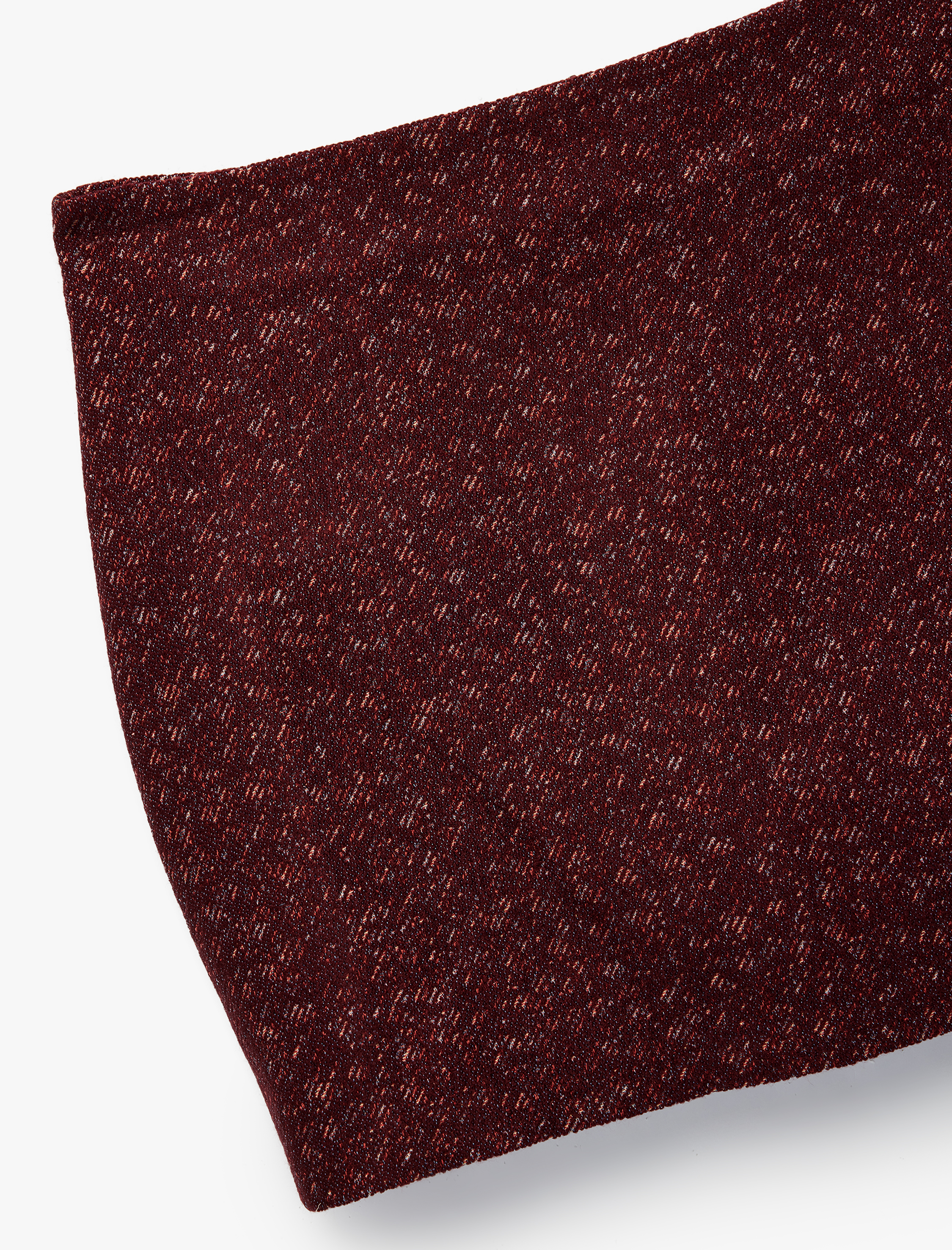   Koton X Melis Ağazat - A Kesim Slim Fit Metalik İplik Detaylı Parıltılı Tüvit Mini Etek