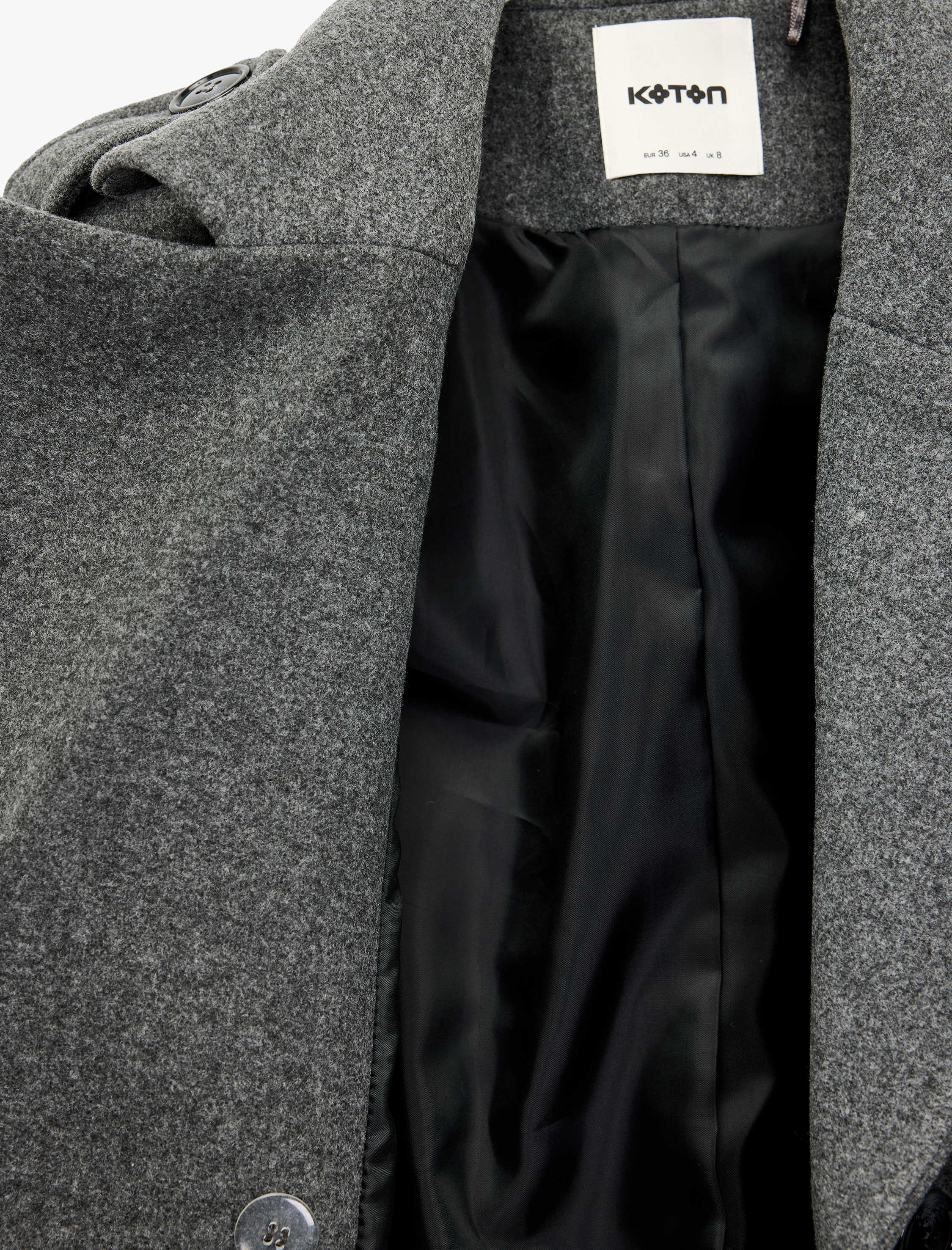   Trenç Kaban Kaşe Cepli Kemerli Kruvaze Uzun Kollu