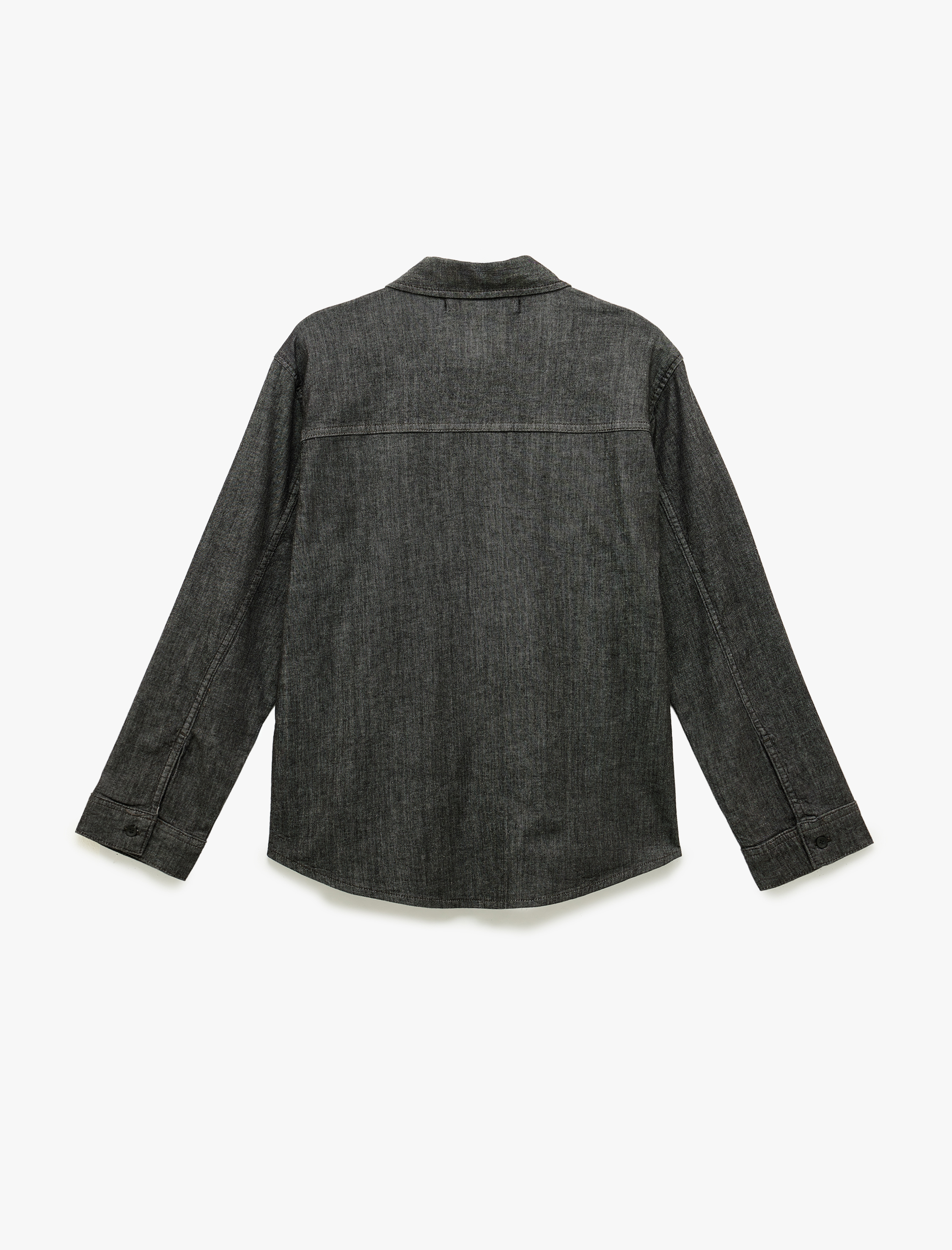   Regular Fit Uzun Kollu Düğmeli Denim Gömlek