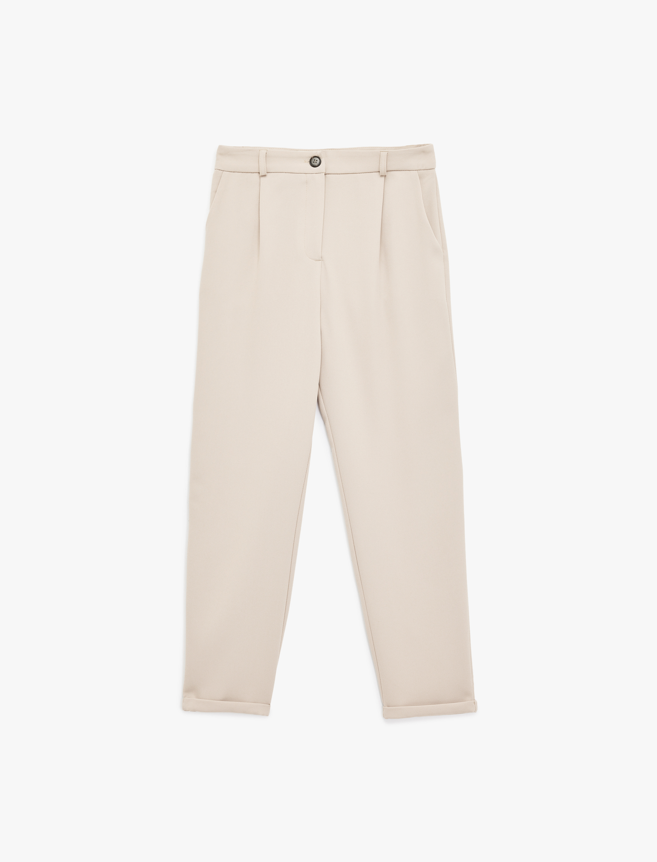   Slim Fit Cepli Pile Detaylı Cepli Chino Havuç Pantolon