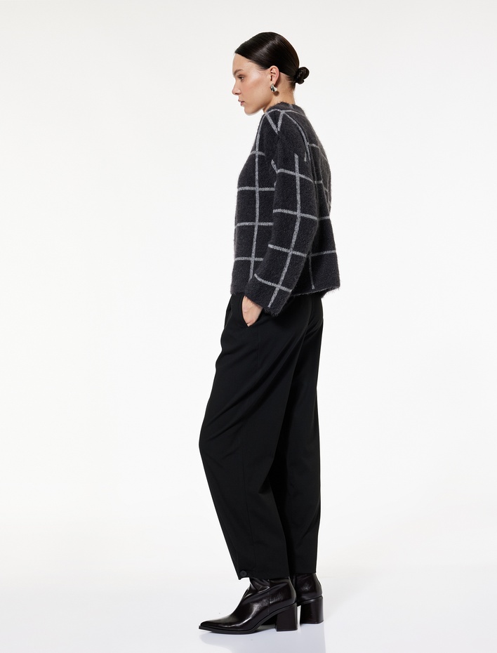  Cepli Pileli Oversize Balon Fit Kumaş Pantolon