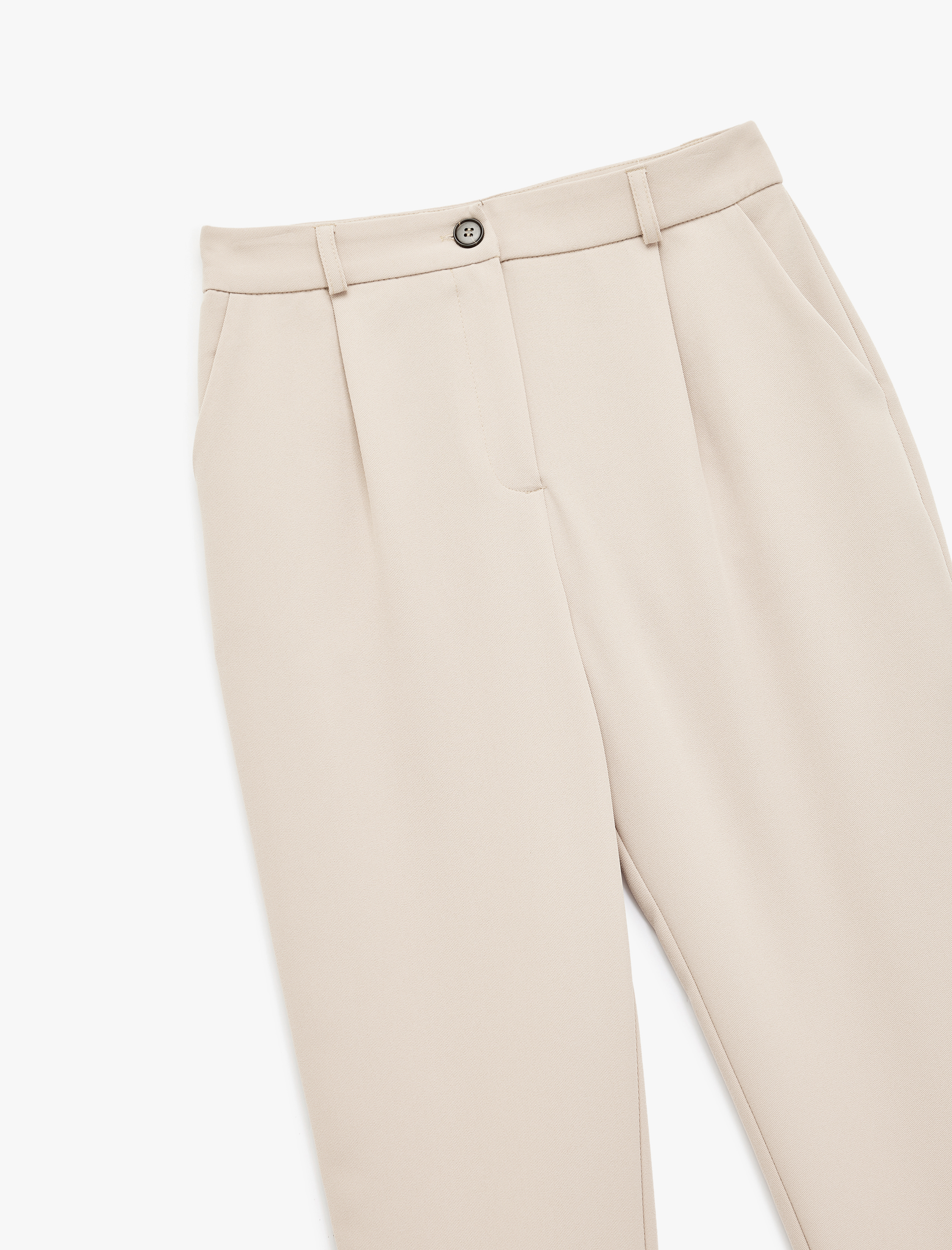   Slim Fit Cepli Pile Detaylı Cepli Chino Havuç Pantolon