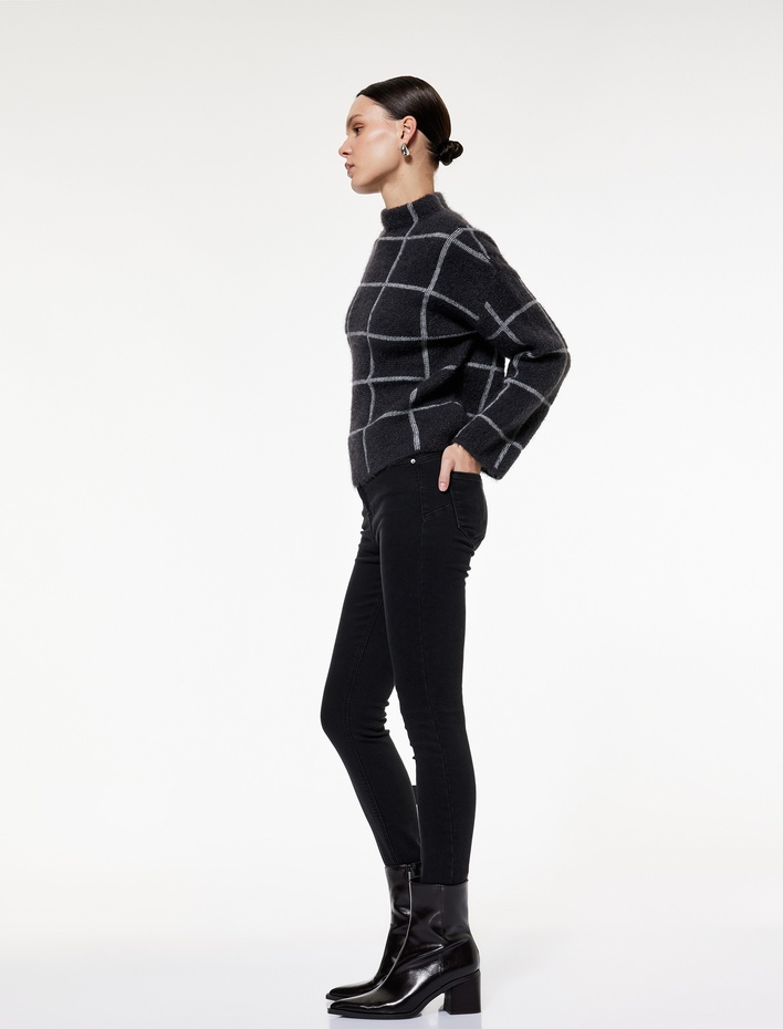  Yüksek Bel Fermuar Cep Detaylı Toparlayıcı Skinny Jean Pantolon -  Push Up Skinny Jeans