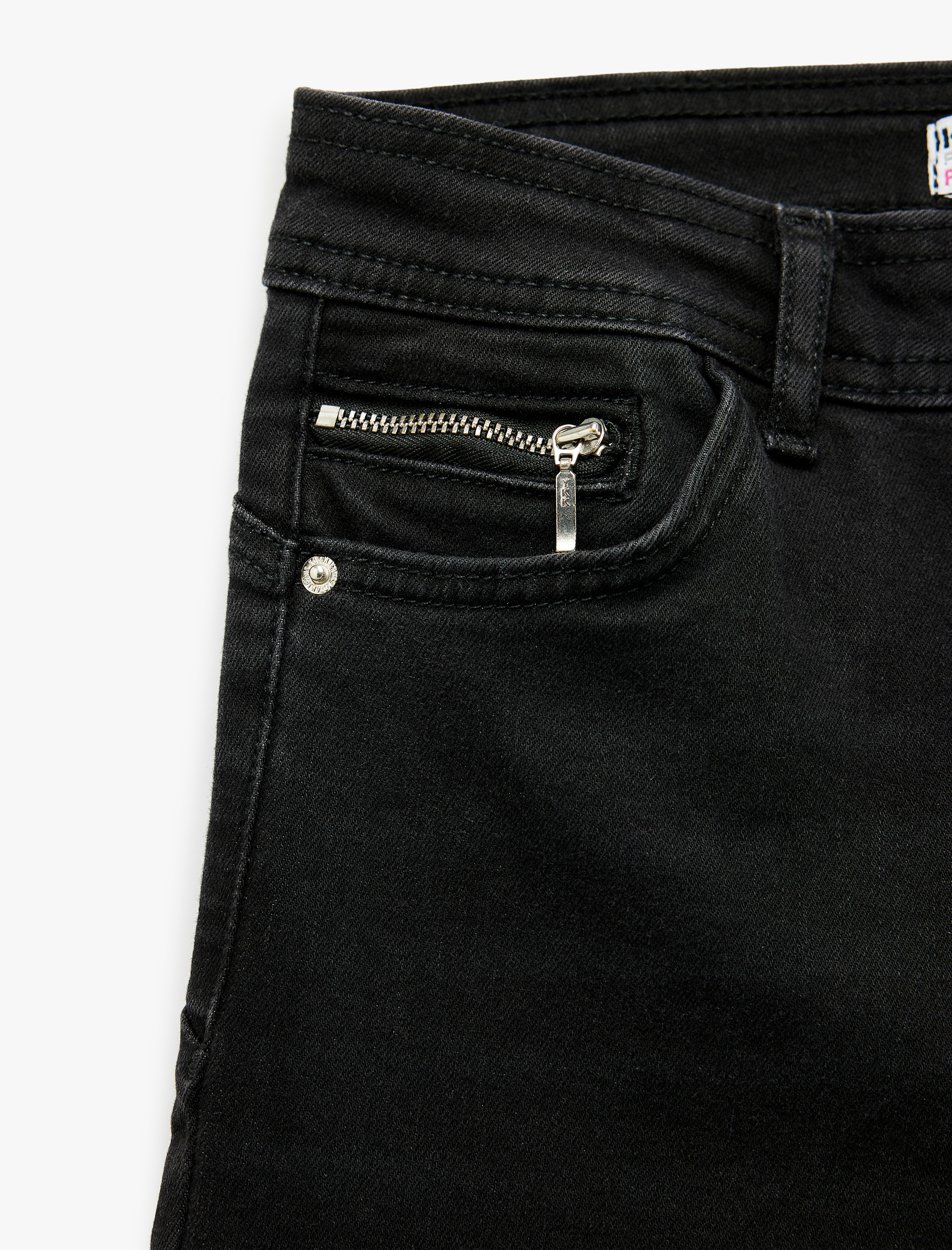   Yüksek Bel Fermuar Cep Detaylı Toparlayıcı Skinny Jean Pantolon -  Push Up Skinny Jeans