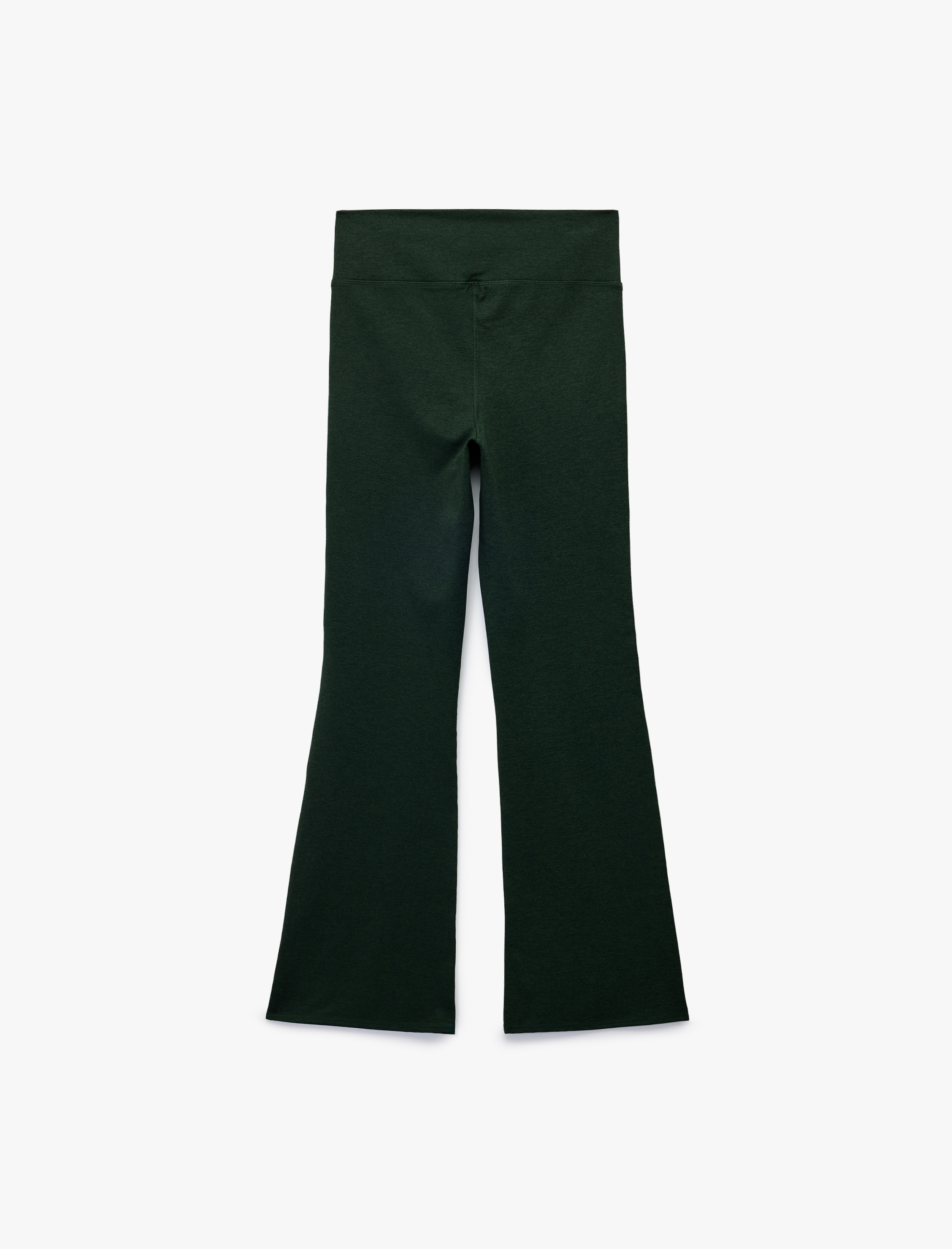   Asimetrik Yüksek Bel Slim Fit İspanyol Paça Spor Tayt