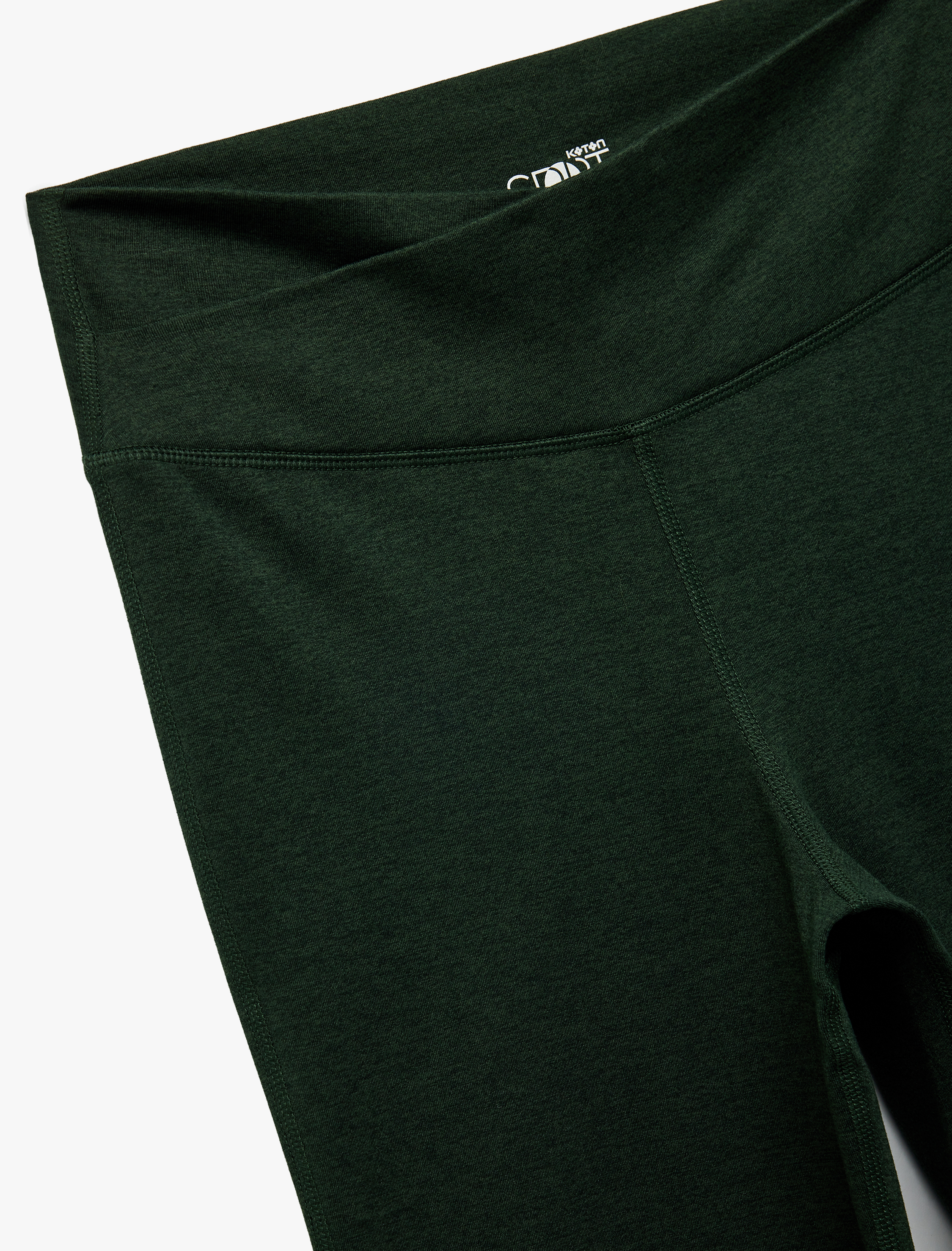   Asimetrik Yüksek Bel Slim Fit İspanyol Paça Spor Tayt