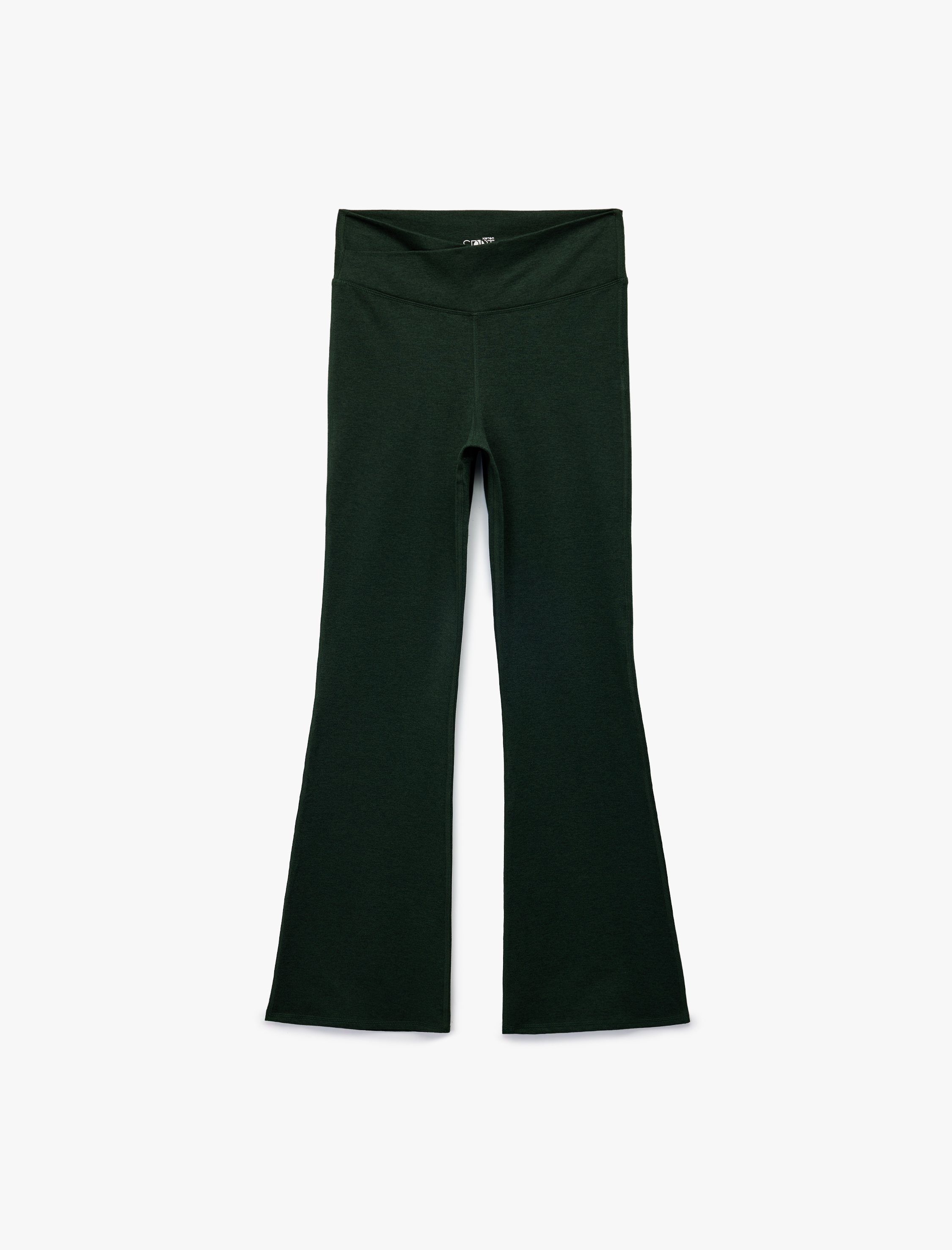   Asimetrik Yüksek Bel Slim Fit İspanyol Paça Spor Tayt