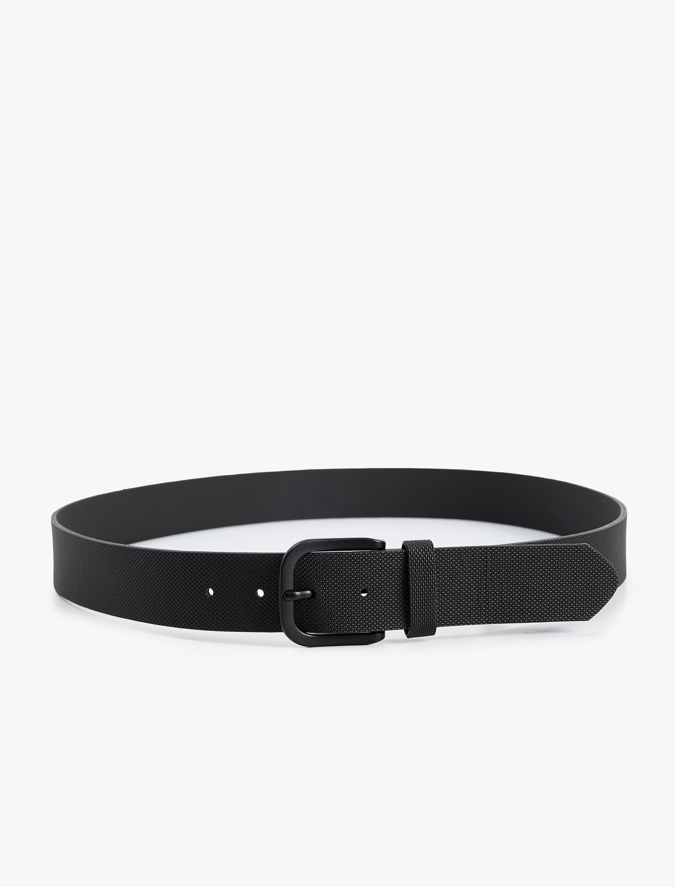  Erkek Tokalı Dokulu Suni Deri Kemer