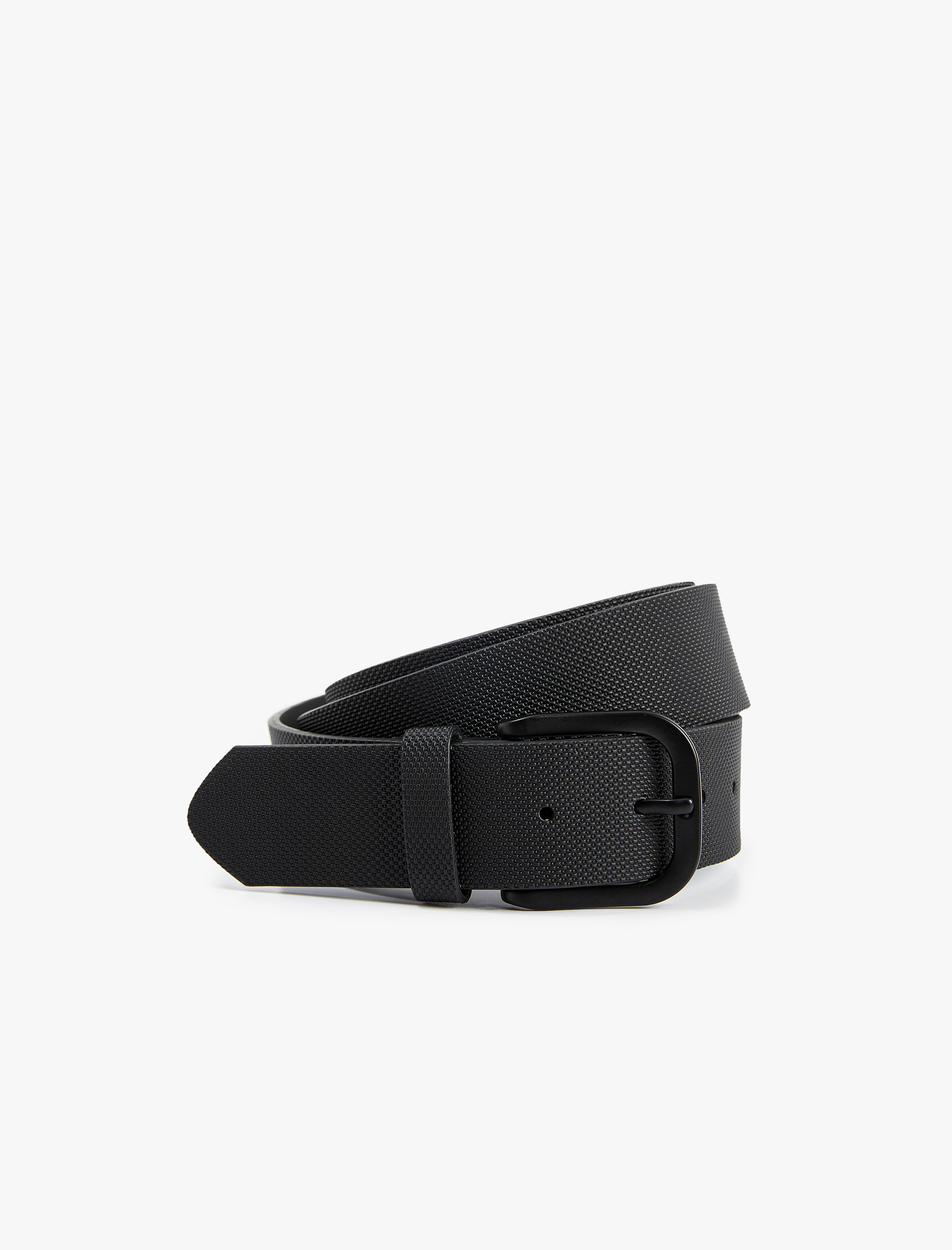  Erkek Tokalı Dokulu Suni Deri Kemer