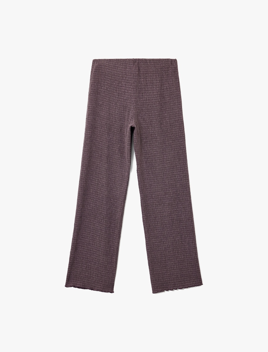   Bürümcük Kumaş Bol Paça Pantolon