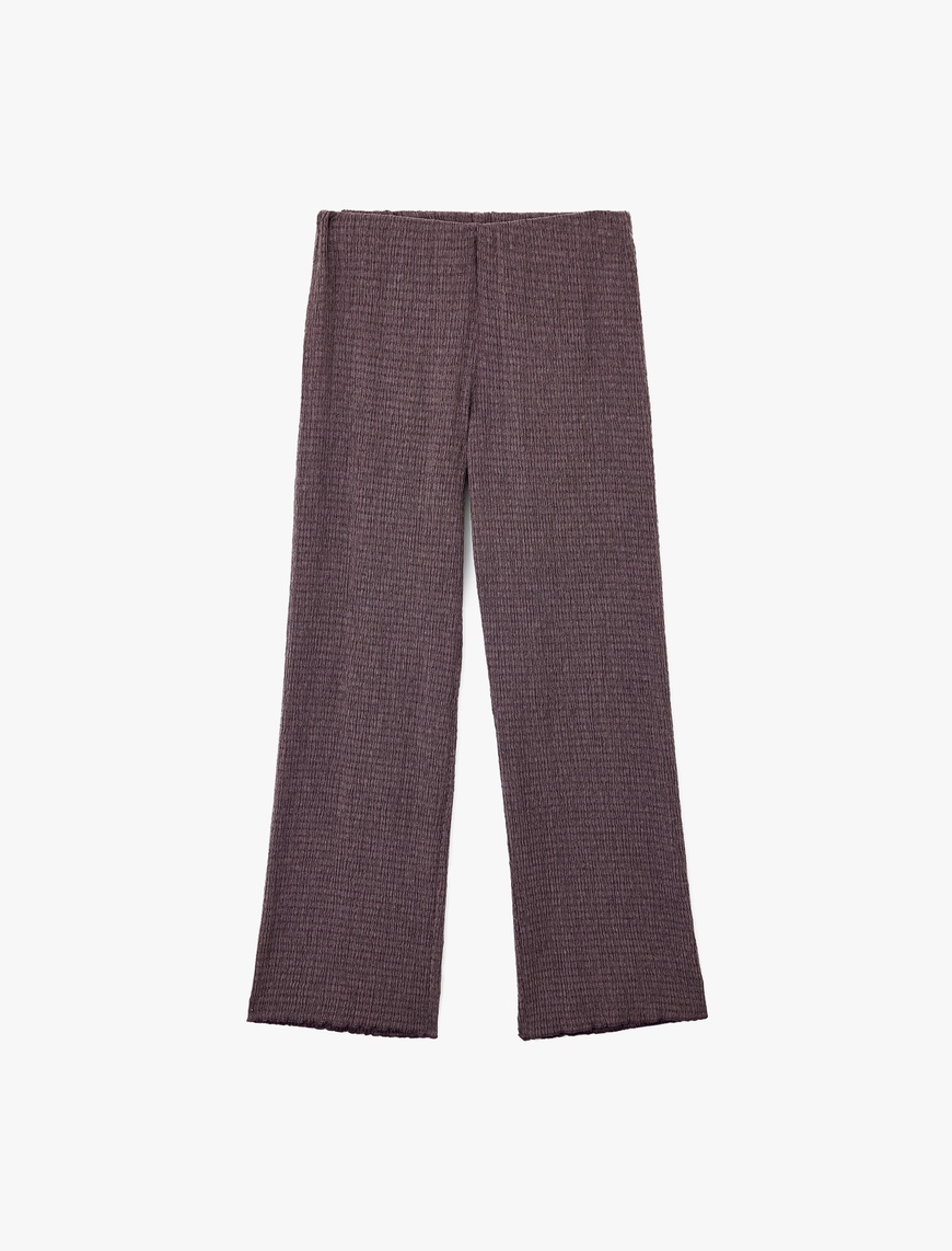   Bürümcük Kumaş Bol Paça Pantolon