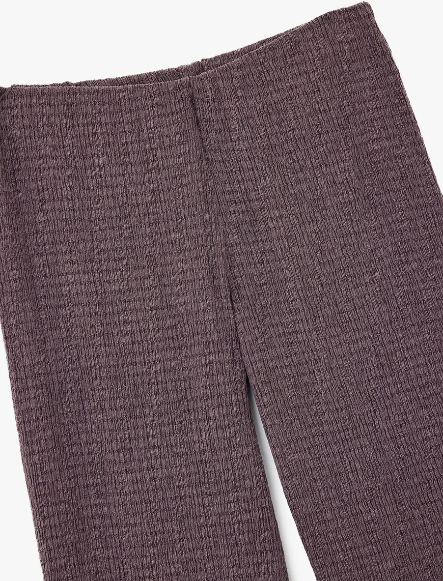   Bürümcük Kumaş Bol Paça Pantolon