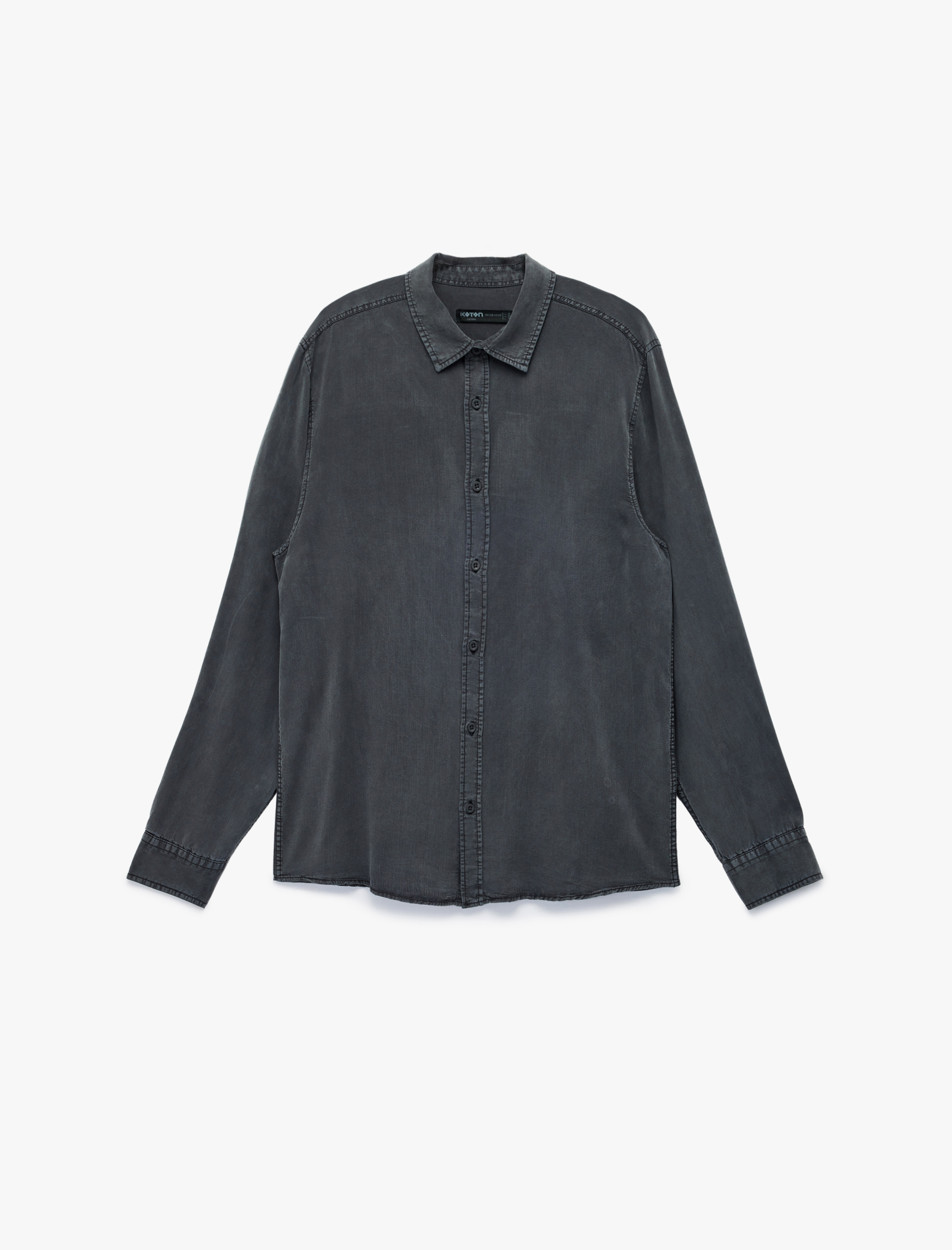   Regular Fit Uzun Kollu Düğmeli Klasik Yaka Gömlek