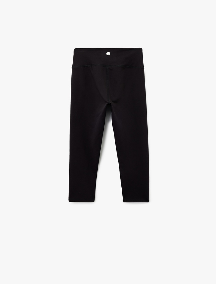  Yüksek Bel Slim Fit Kısa Spor Tayt