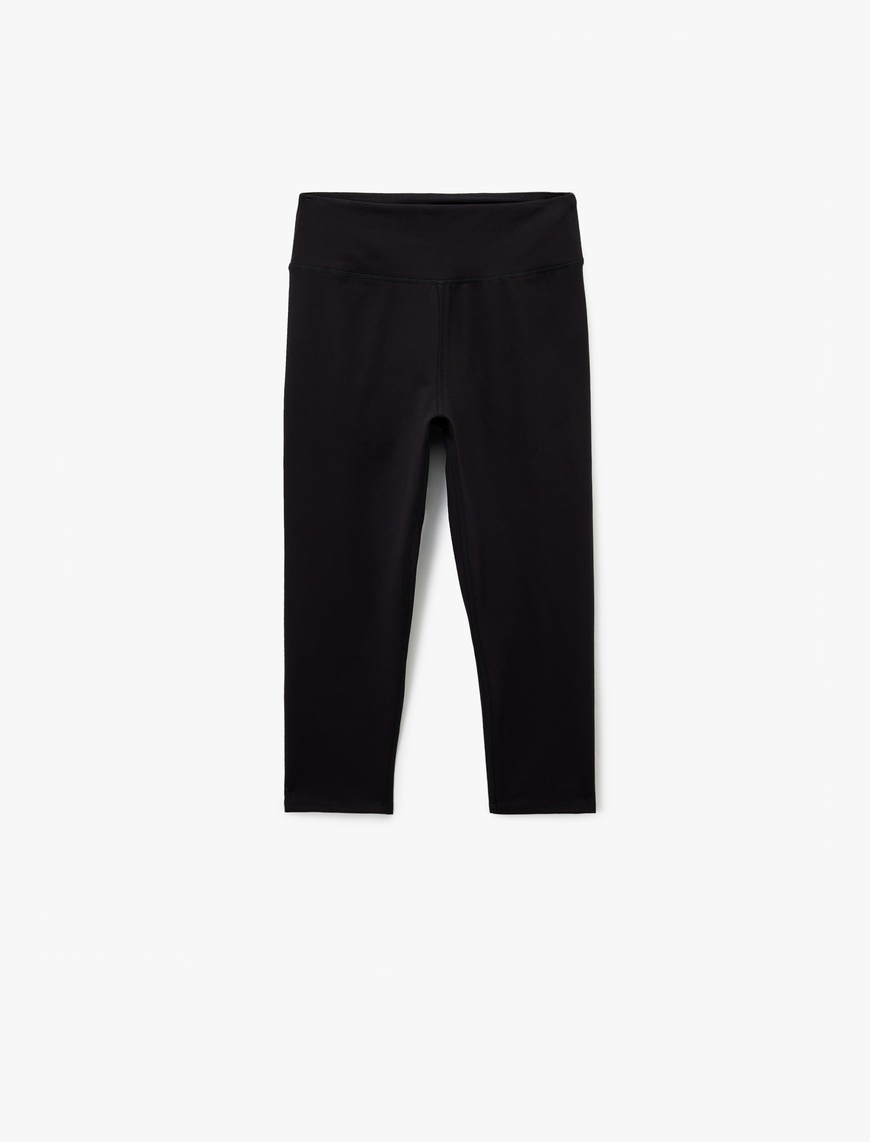   Yüksek Bel Slim Fit Kısa Spor Tayt