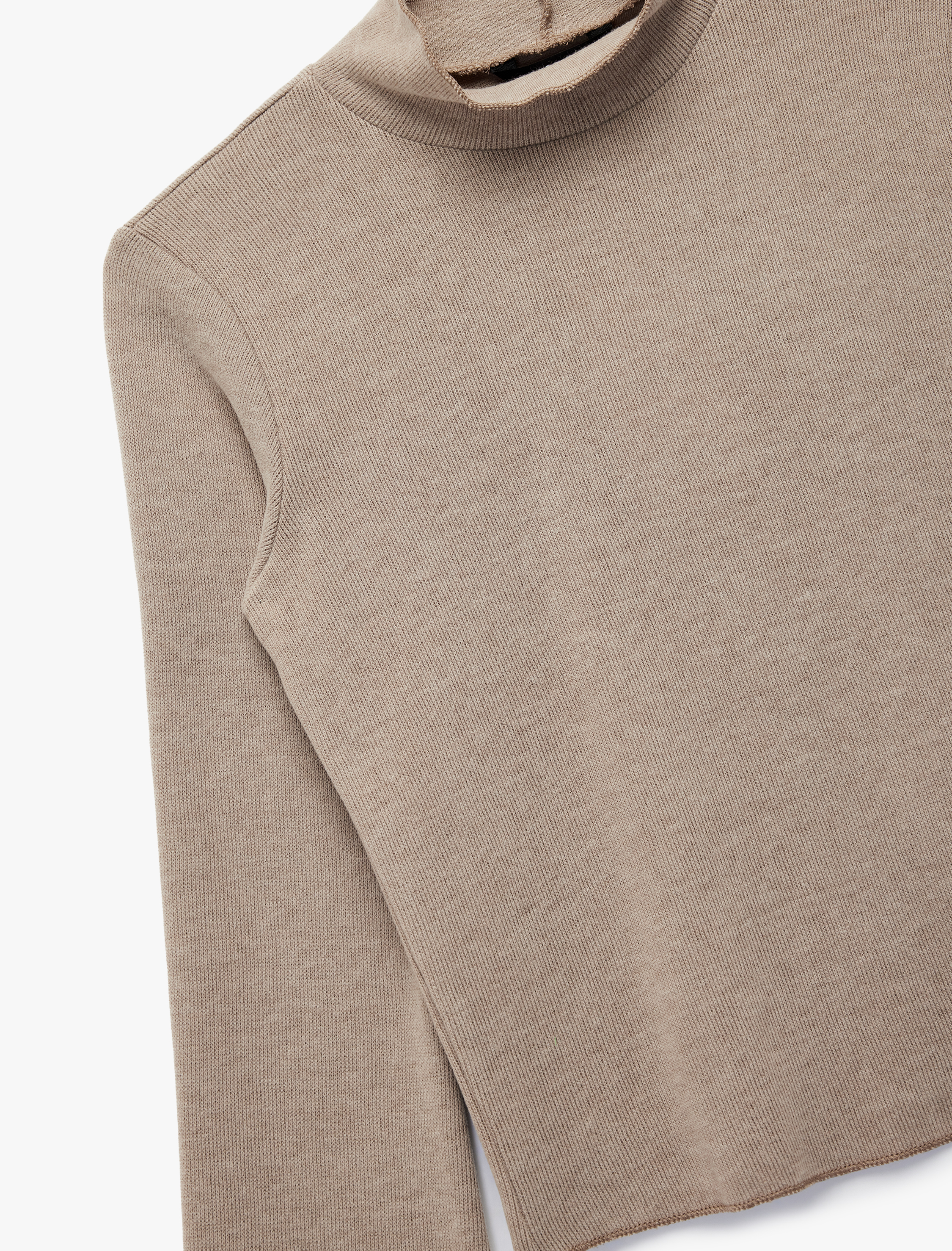   Slim Fit Uzun Çan Kollu Dik Yaka Bluz