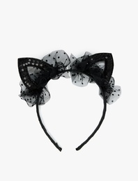 Tül ve Kulak Aplikeli Taç