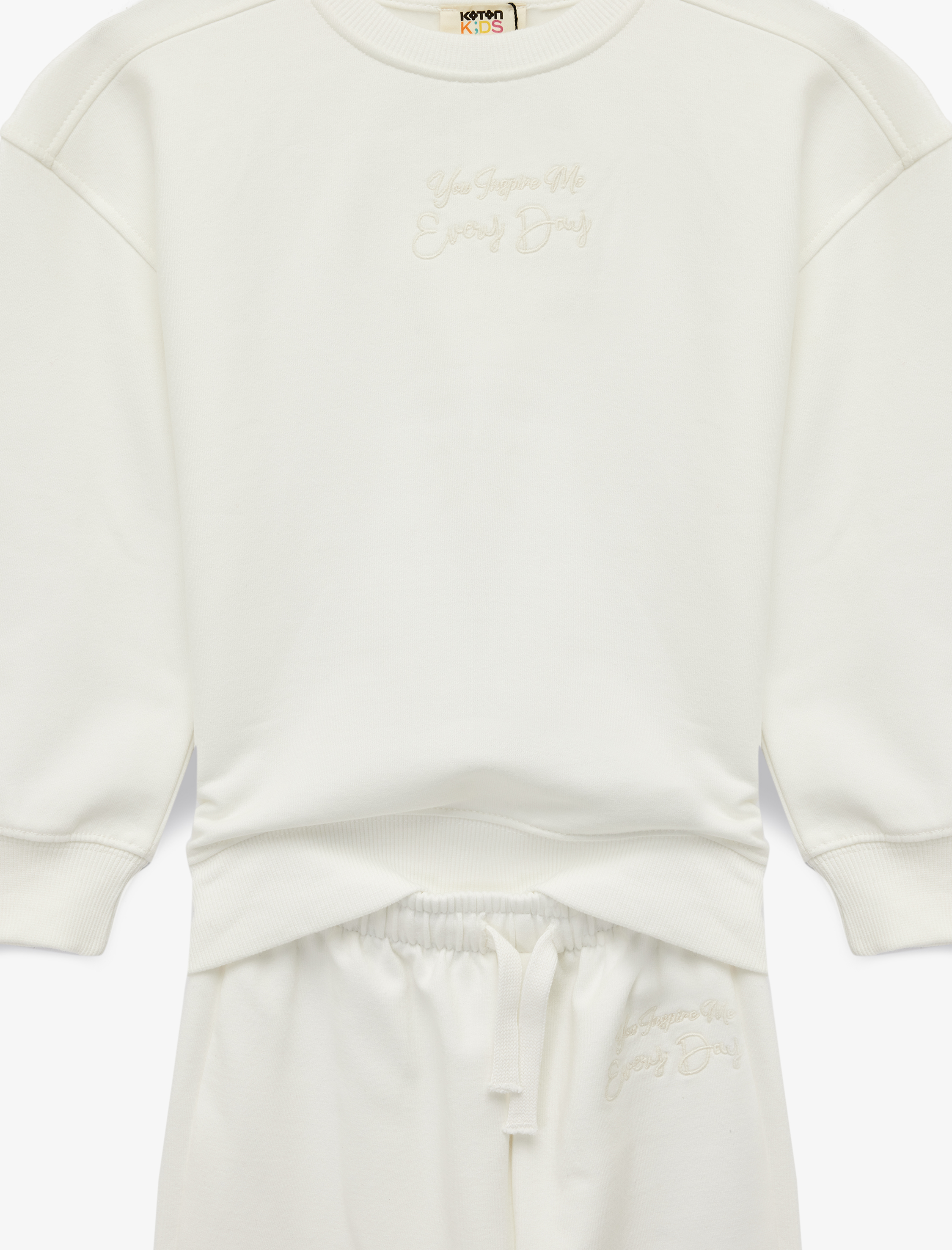  Kız Çocuk 2'li Basic Eşofman Takımı