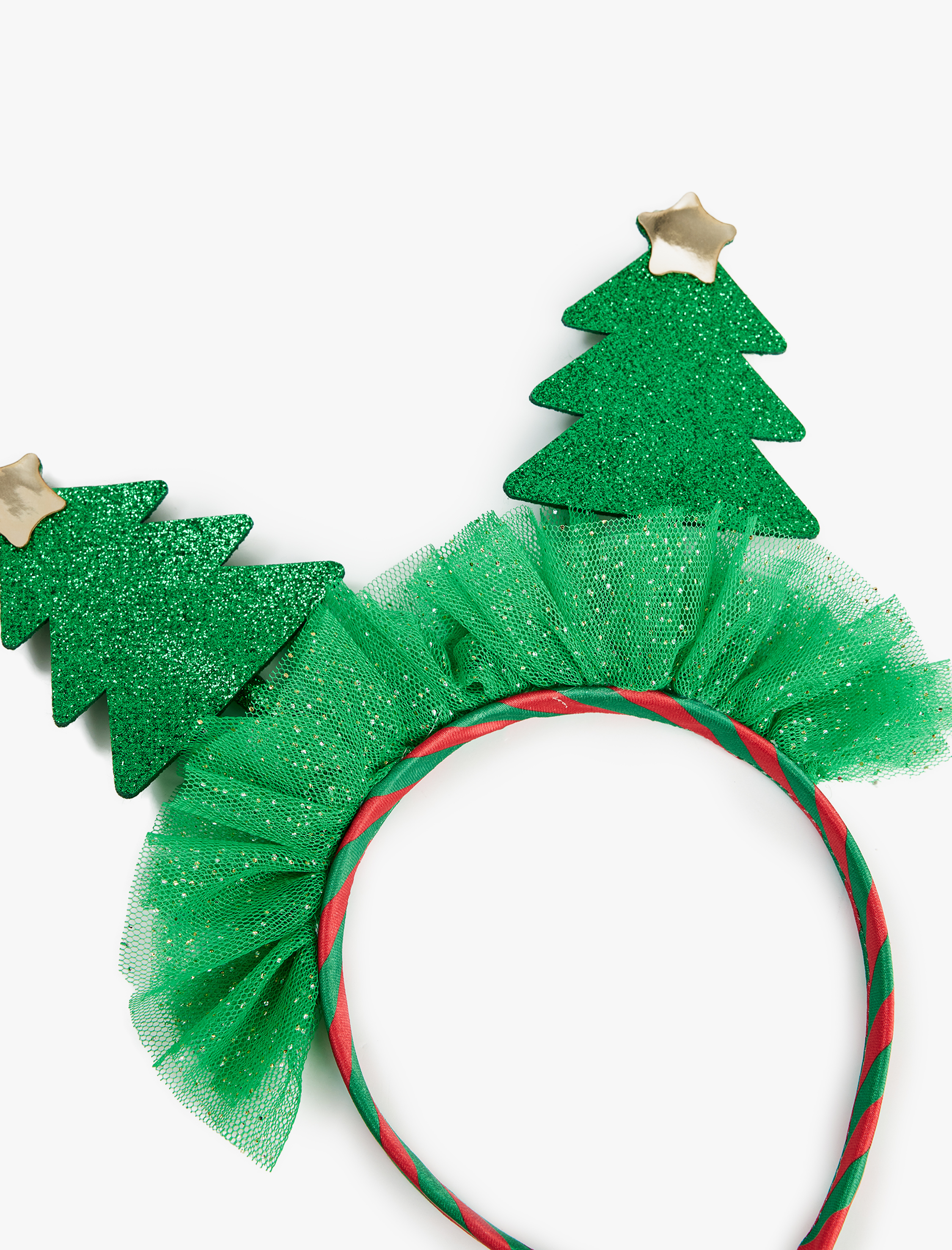  Kadın Simli Çam Ağacı Aplikeli Yılbaşı Tacı