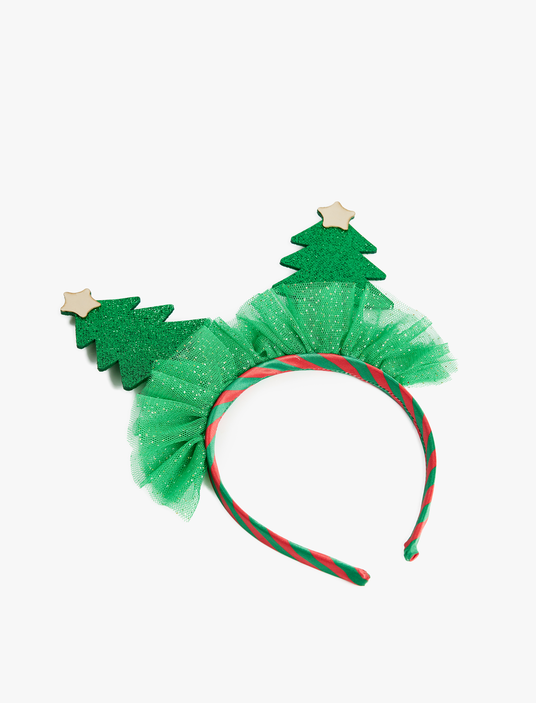  Kadın Simli Çam Ağacı Aplikeli Yılbaşı Tacı