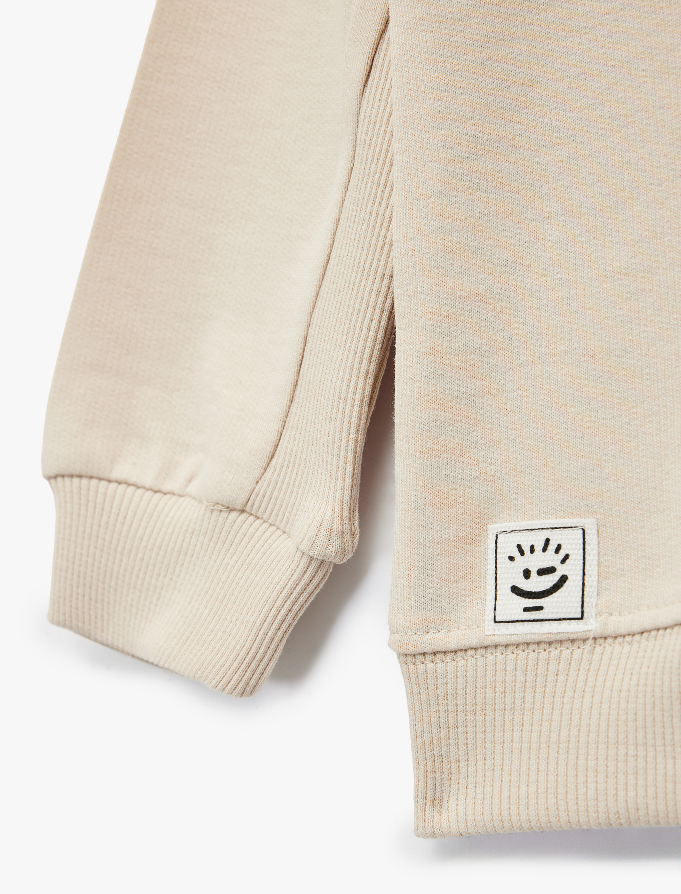  Erkek Bebek Pamuklu Şardonlu Uzun Kollu Bisiklet Yaka Sweatshirt