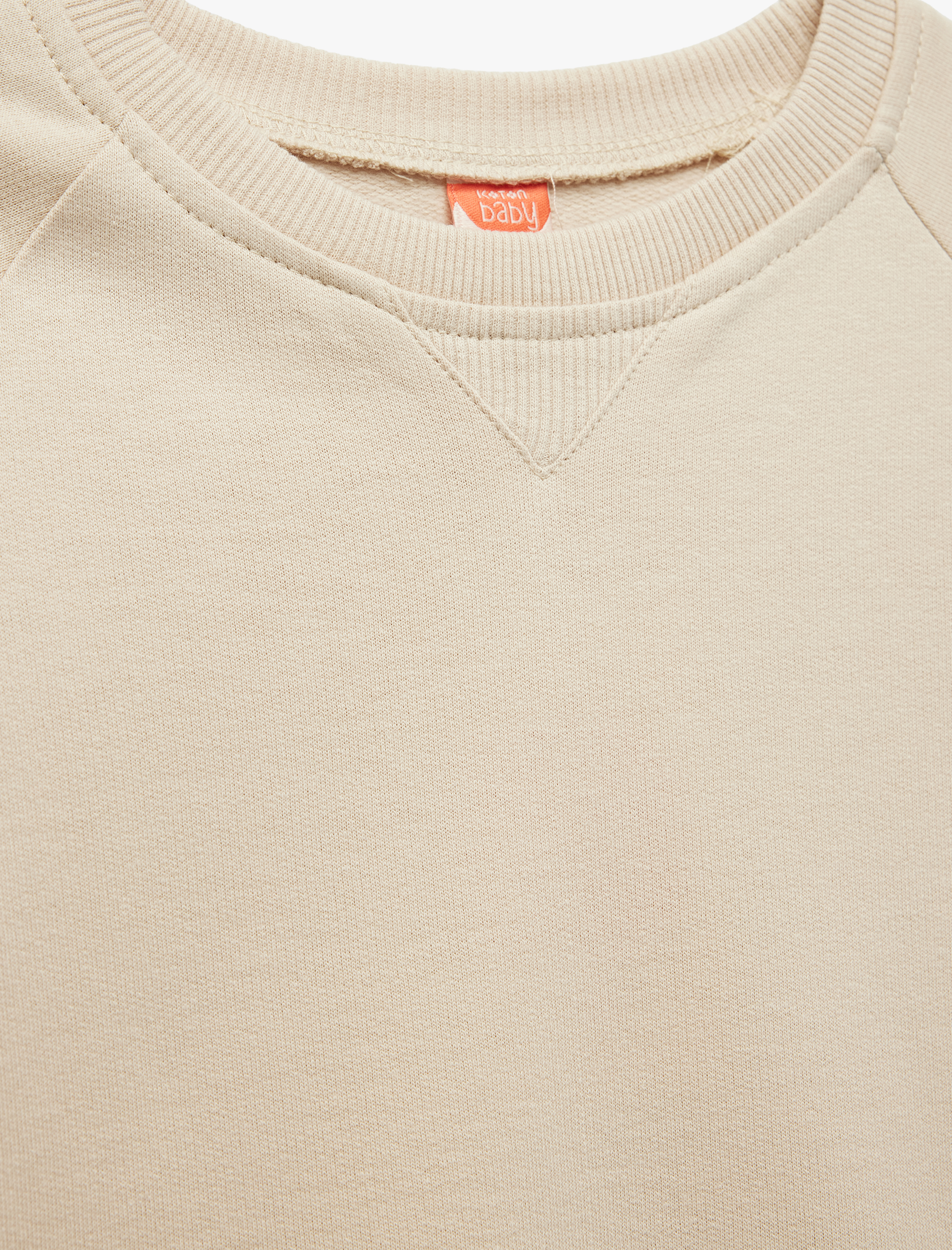  Erkek Bebek Pamuklu Şardonlu Uzun Kollu Bisiklet Yaka Sweatshirt