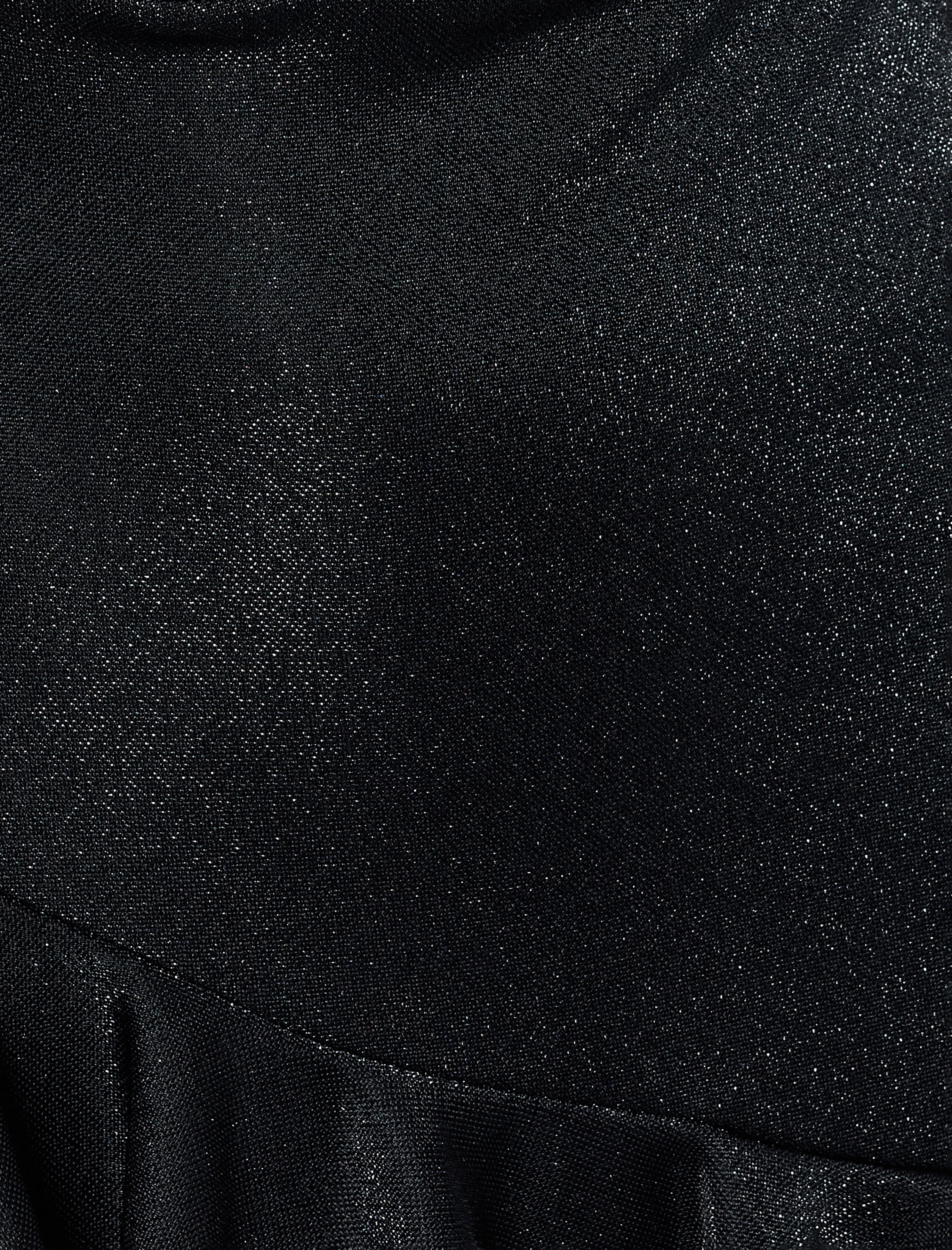   Kolsuz Halter Yaka Katlı Volanlı Mini Abiye Elbise