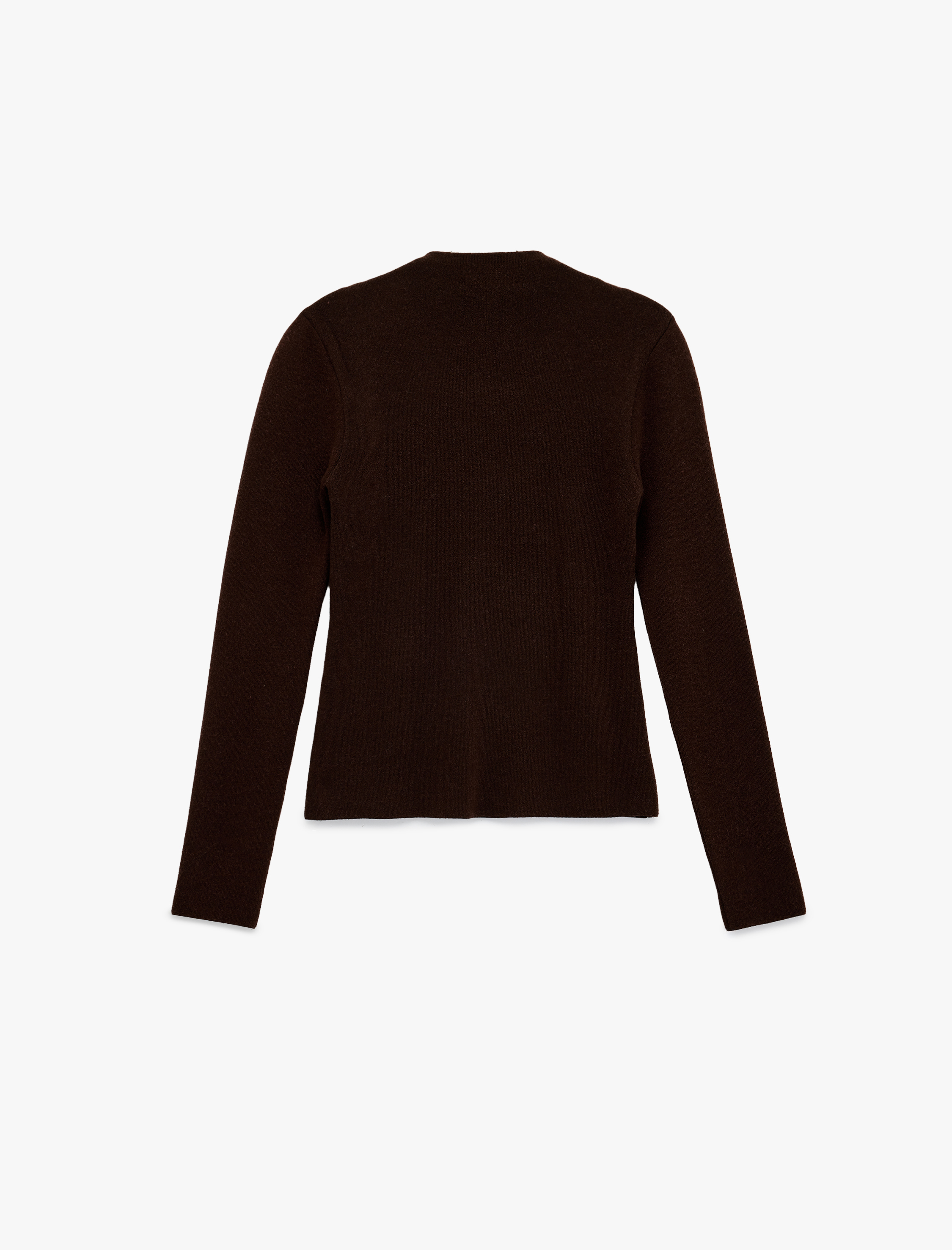   Hafif Dik Yaka Uzun Kollu Triko Kazak