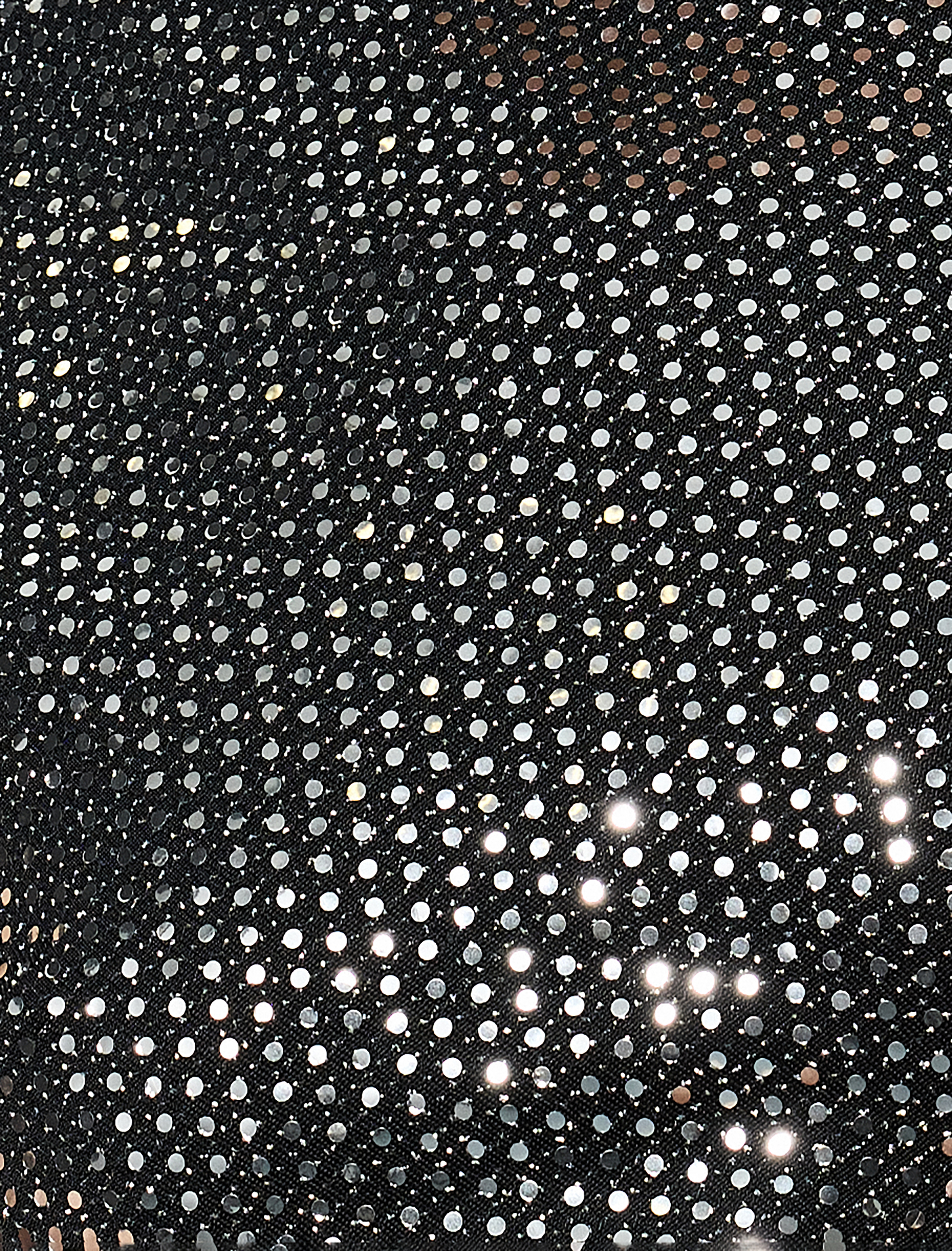 Slim Fit Kayık Yaka Kolsuz Sırt Dekolteli Mini Pullu Payetli Mini Elbise