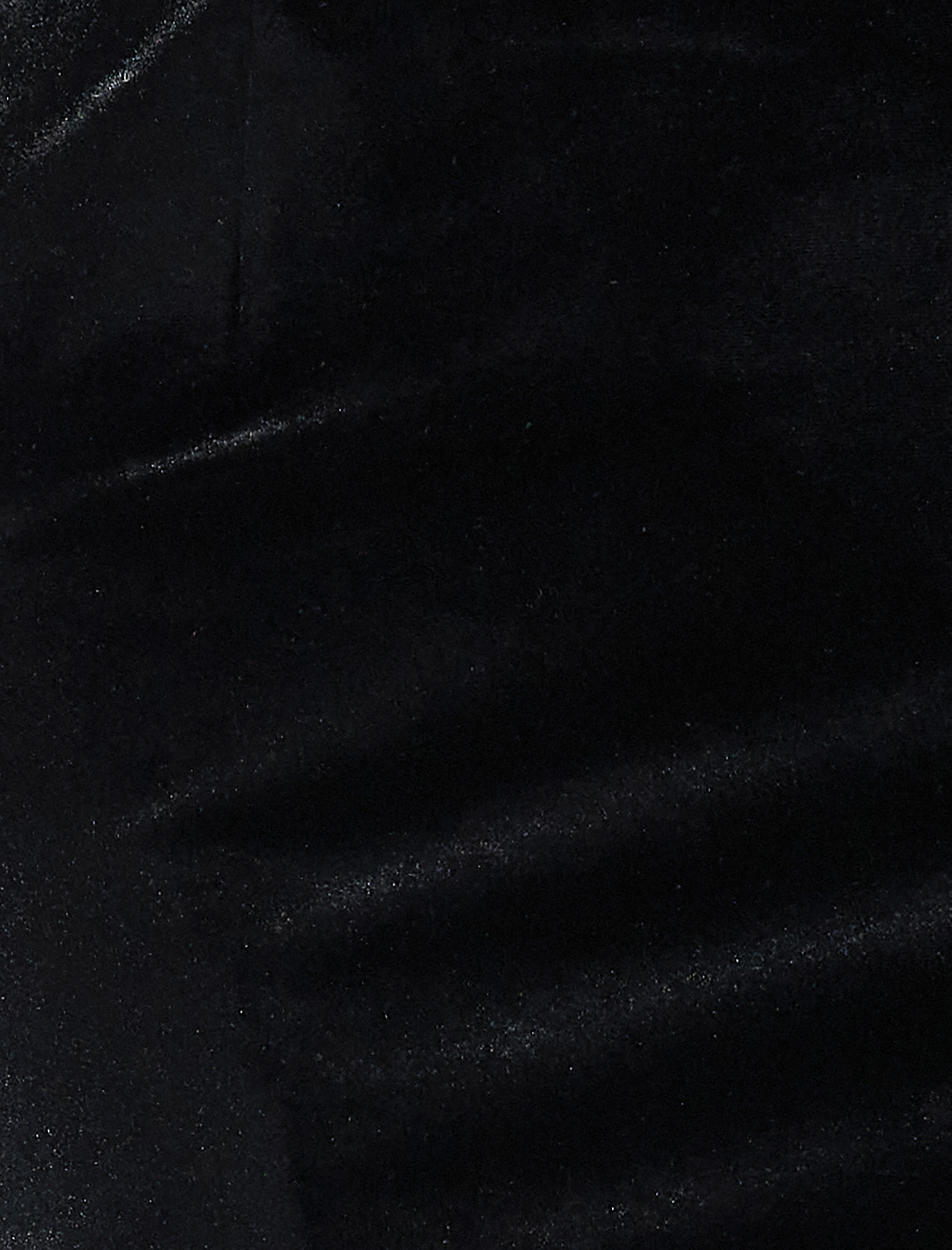   Püskül Detaylı Asimetrik Kesim Midi Dantelli Kadife Etek