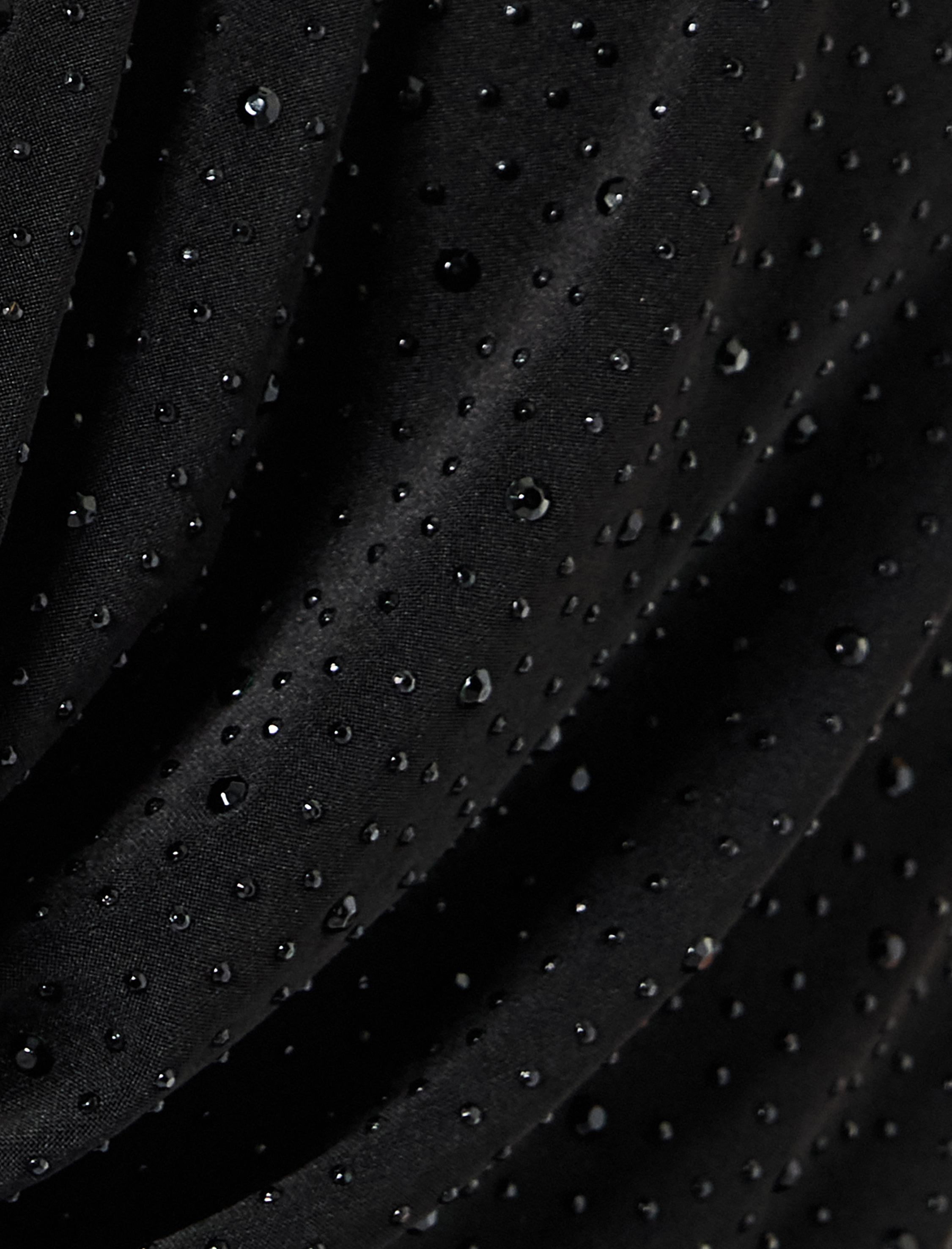   Slim Fit Sırt Dekolteli Taşlı Derin Degaje Yaka Bluz