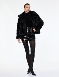 Pullu Payetli Mini Kalem Etek