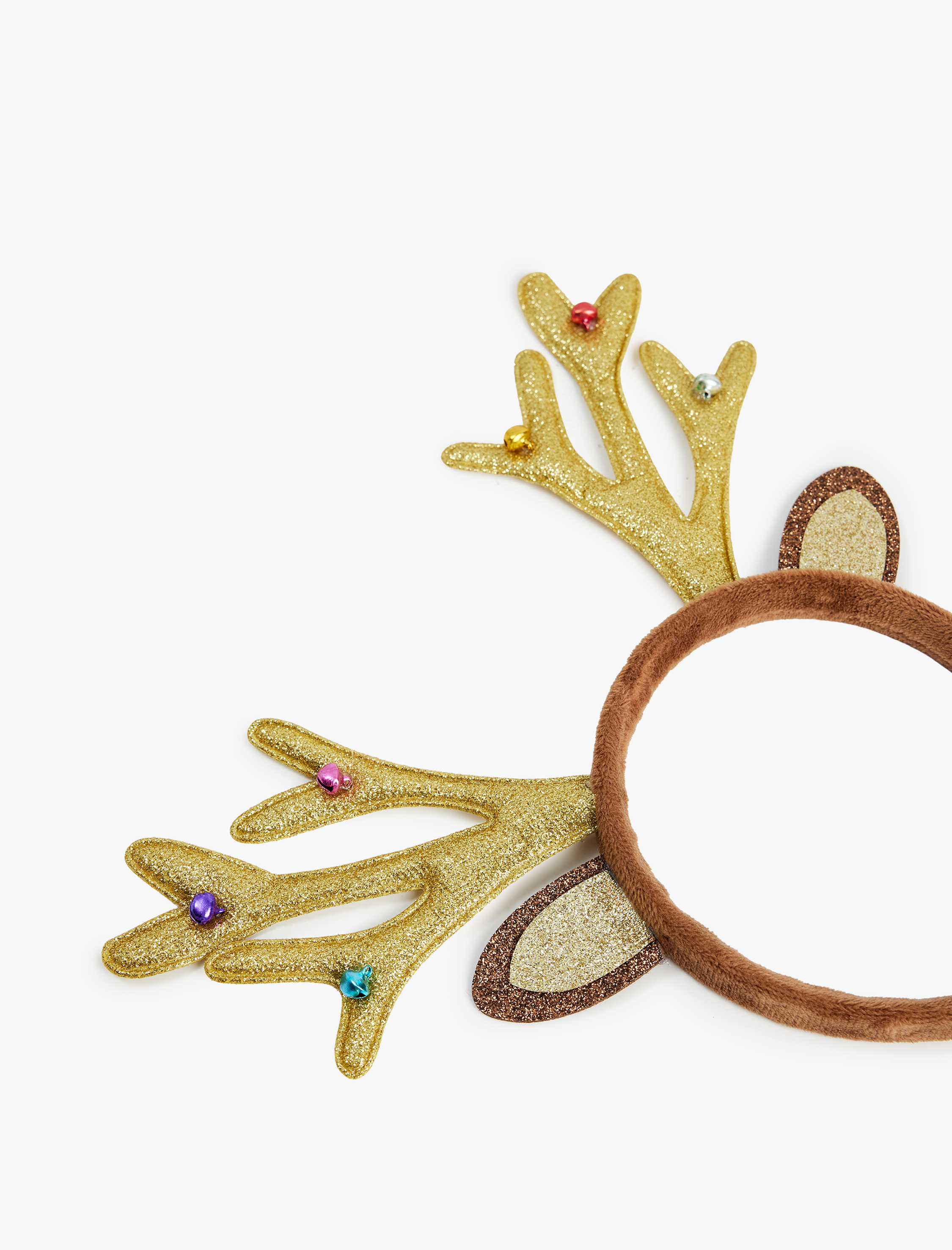  Kadın Geyik Boynuzu Detaylı Yılbaşı Tacı