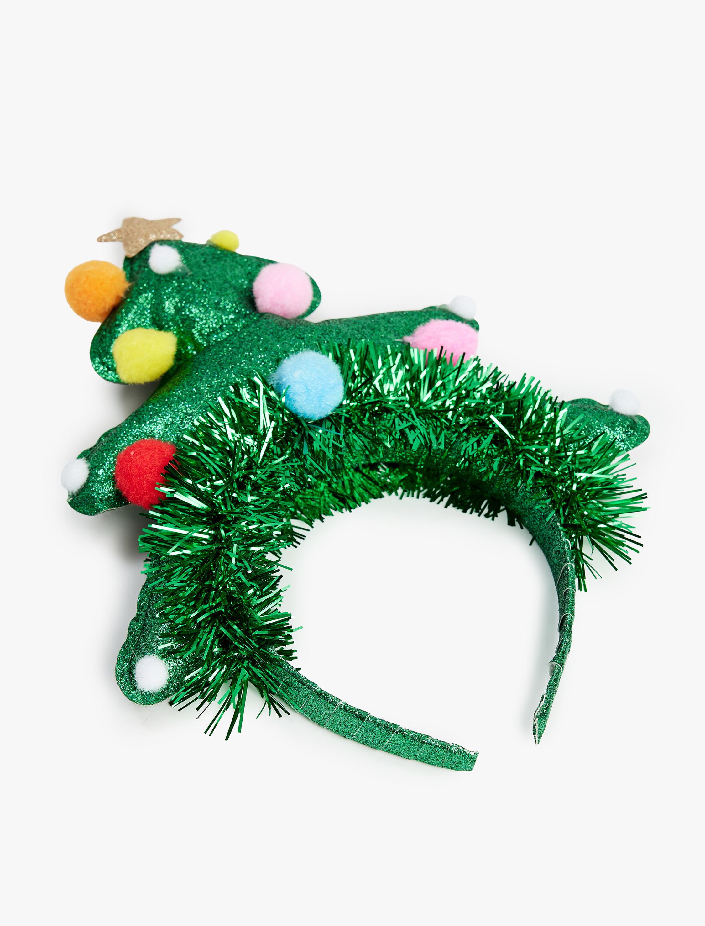  Kadın Simli Çam Ağacı Aplikeli Yılbaşı Tacı