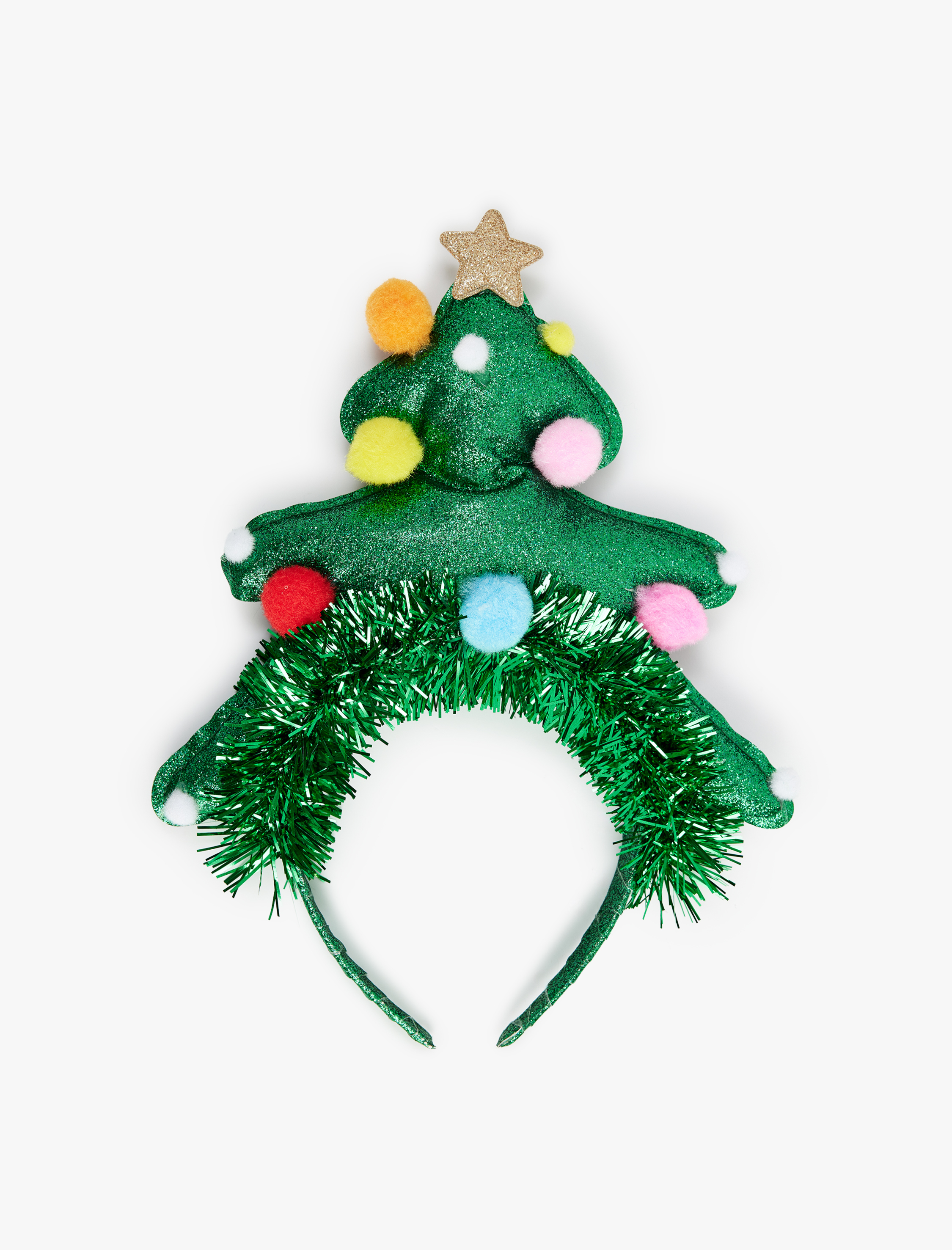  Kadın Simli Çam Ağacı Aplikeli Yılbaşı Tacı