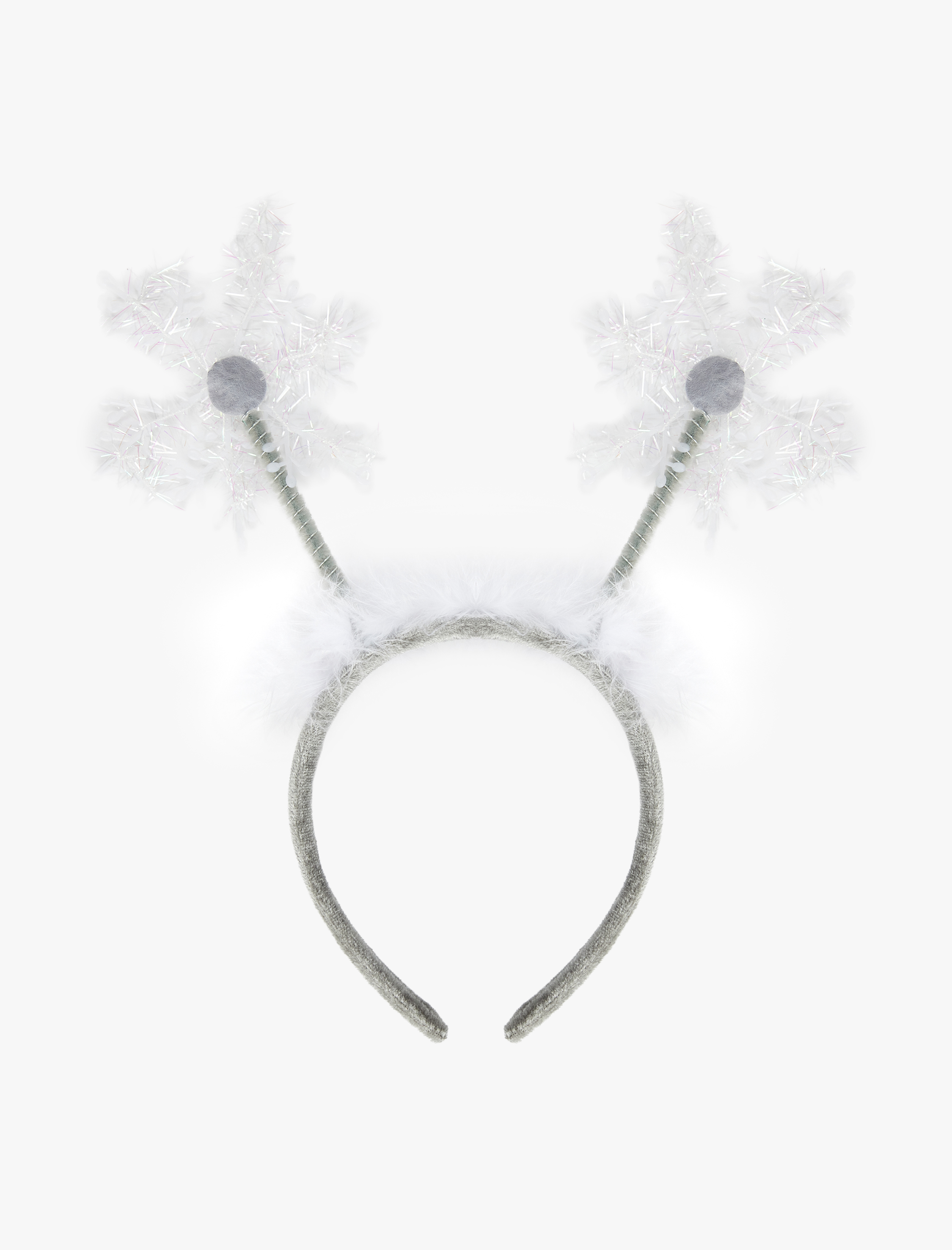  Kadın Kar Tanesi Aplikeli Yılbaşı Tacı