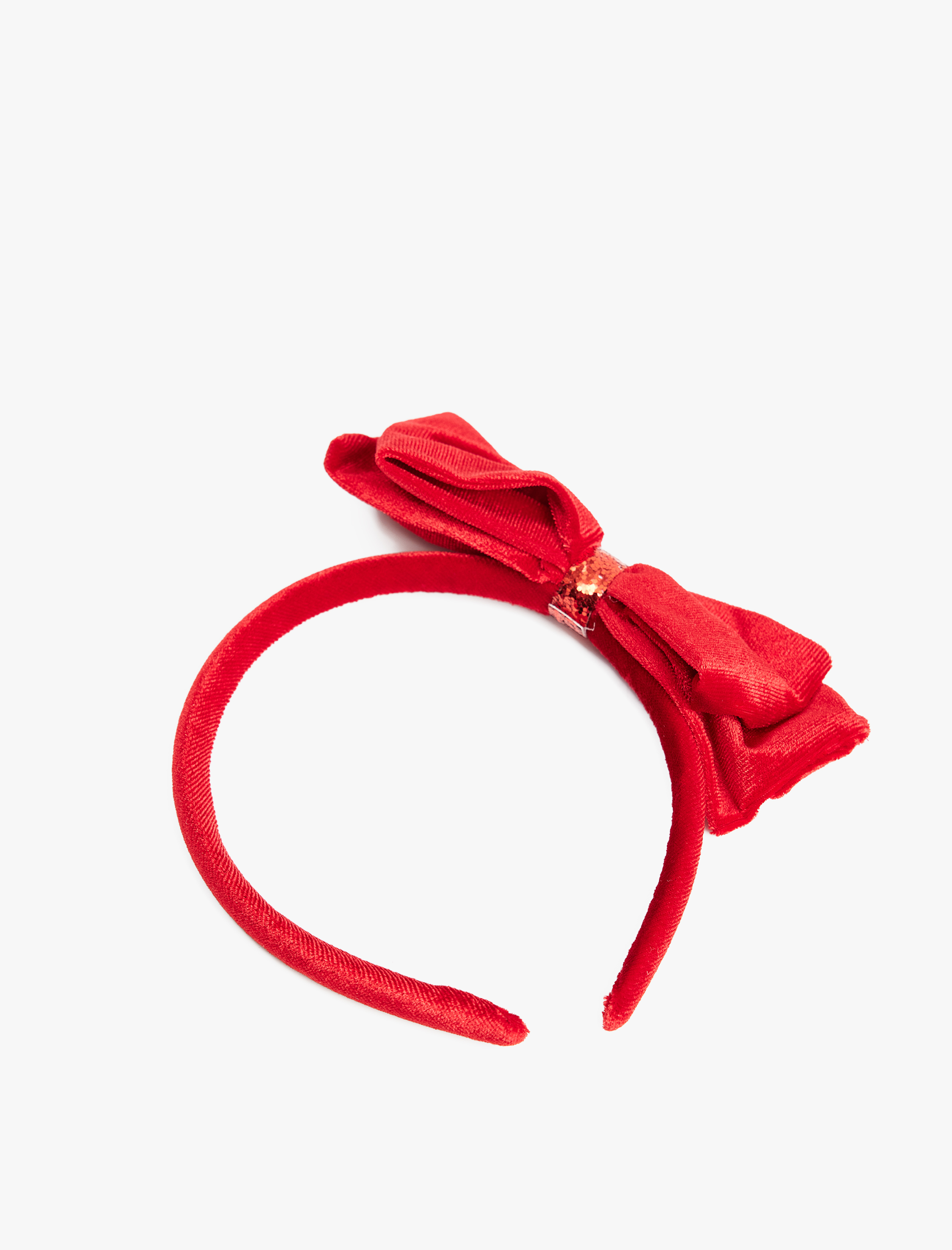 Kız Çocuk Fiyonklu Kadife Taç