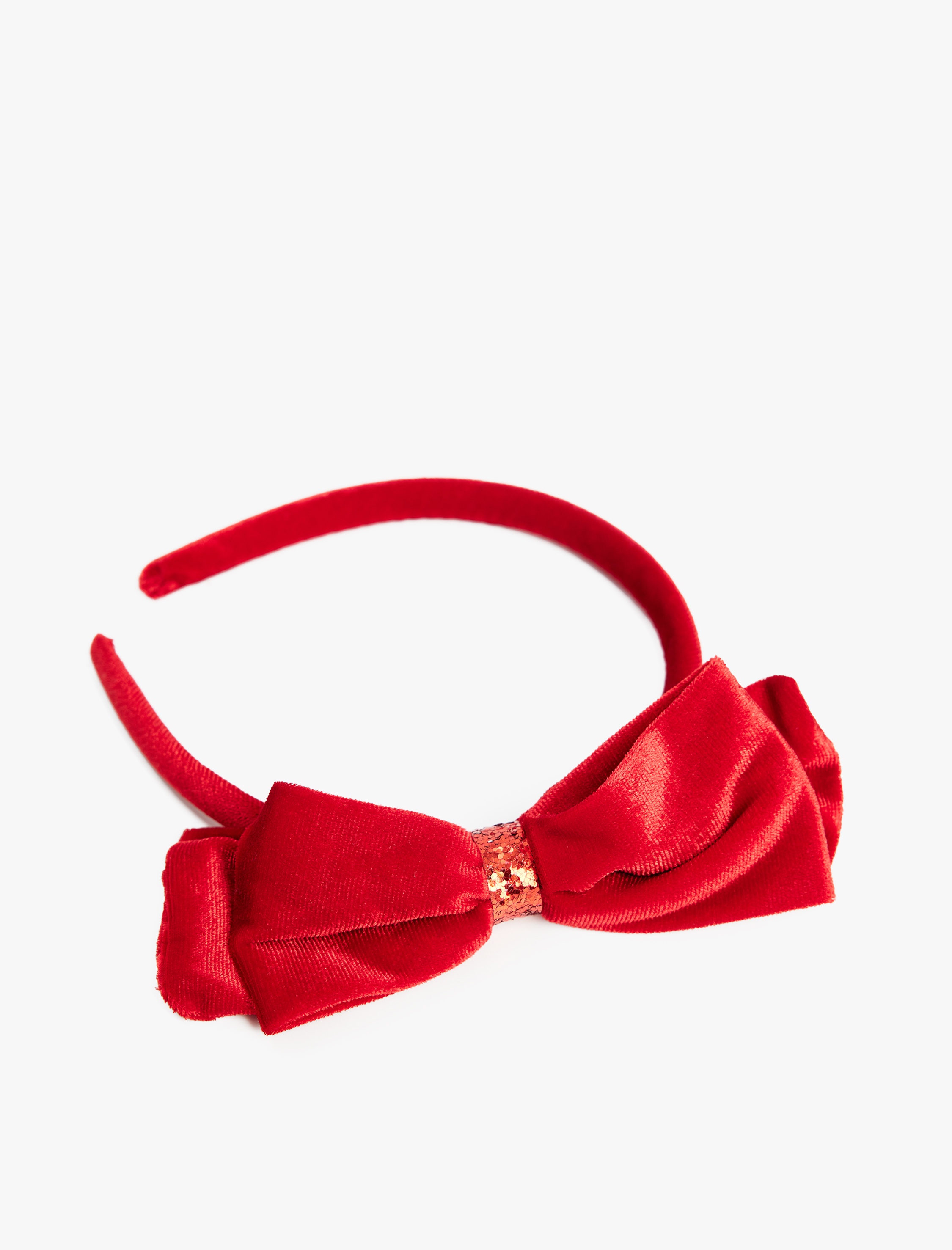 Kız Çocuk Fiyonklu Kadife Taç