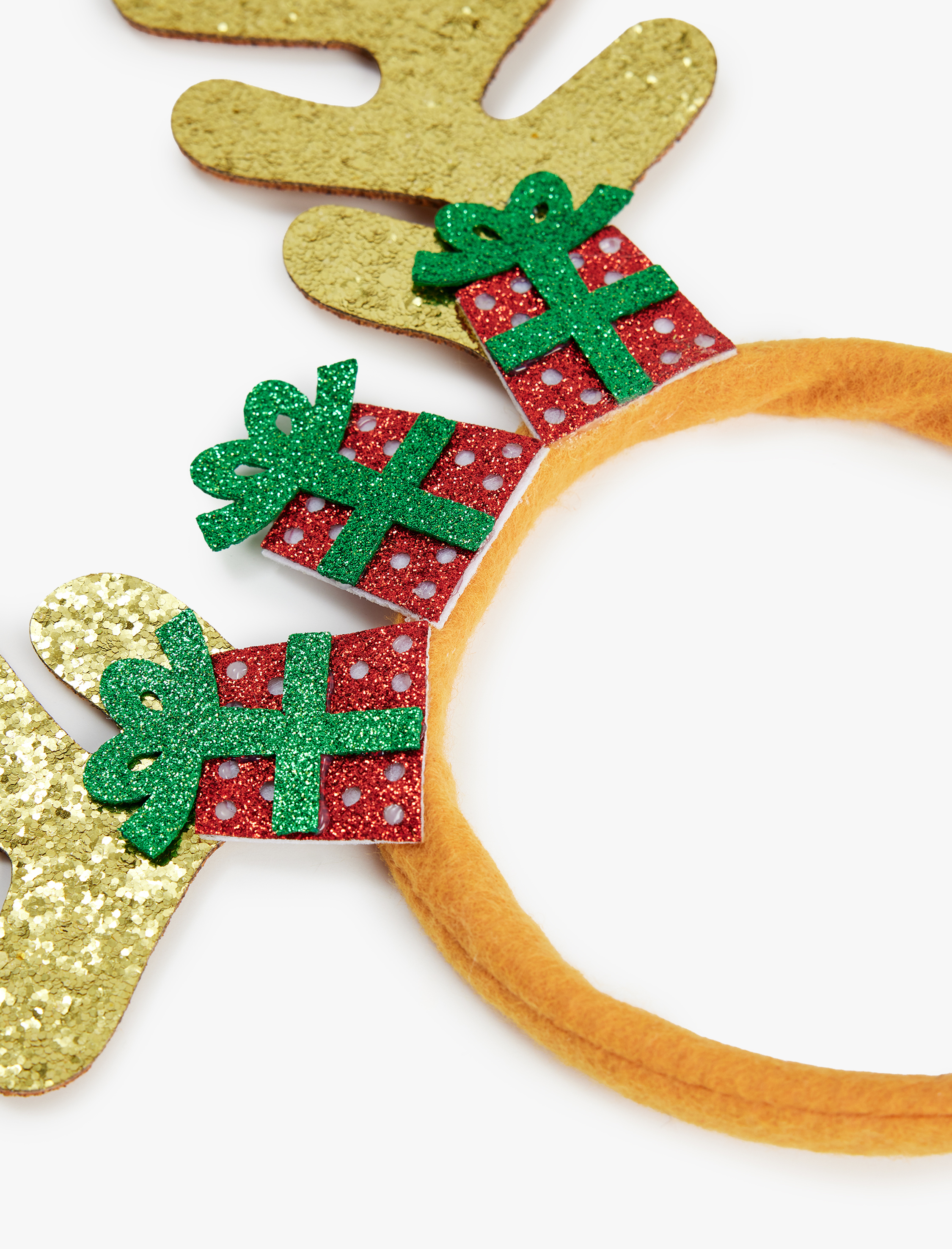  Kız Çocuk Simli Geyik Boynuzu Detaylı Yılbaşı Tacı