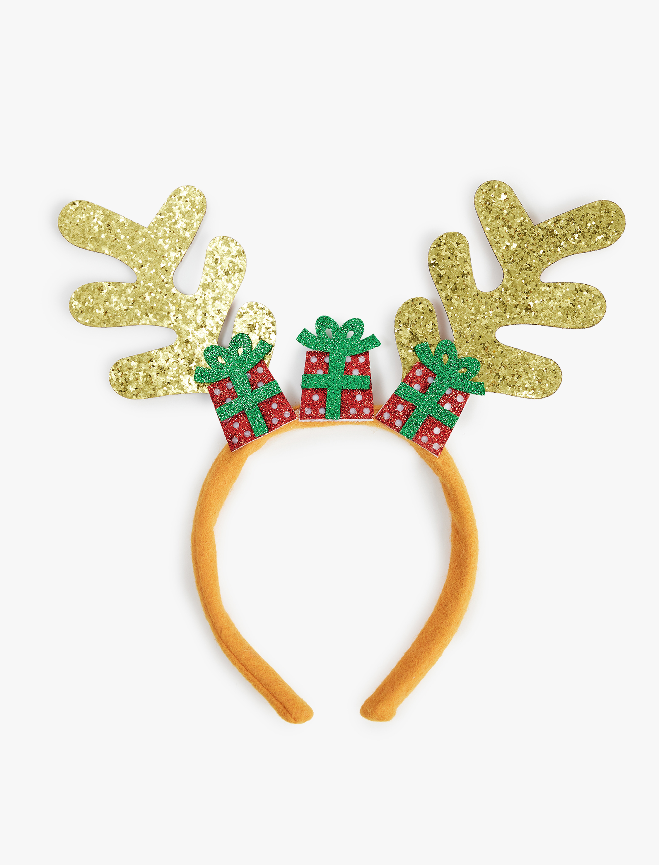  Kız Çocuk Simli Geyik Boynuzu Detaylı Yılbaşı Tacı