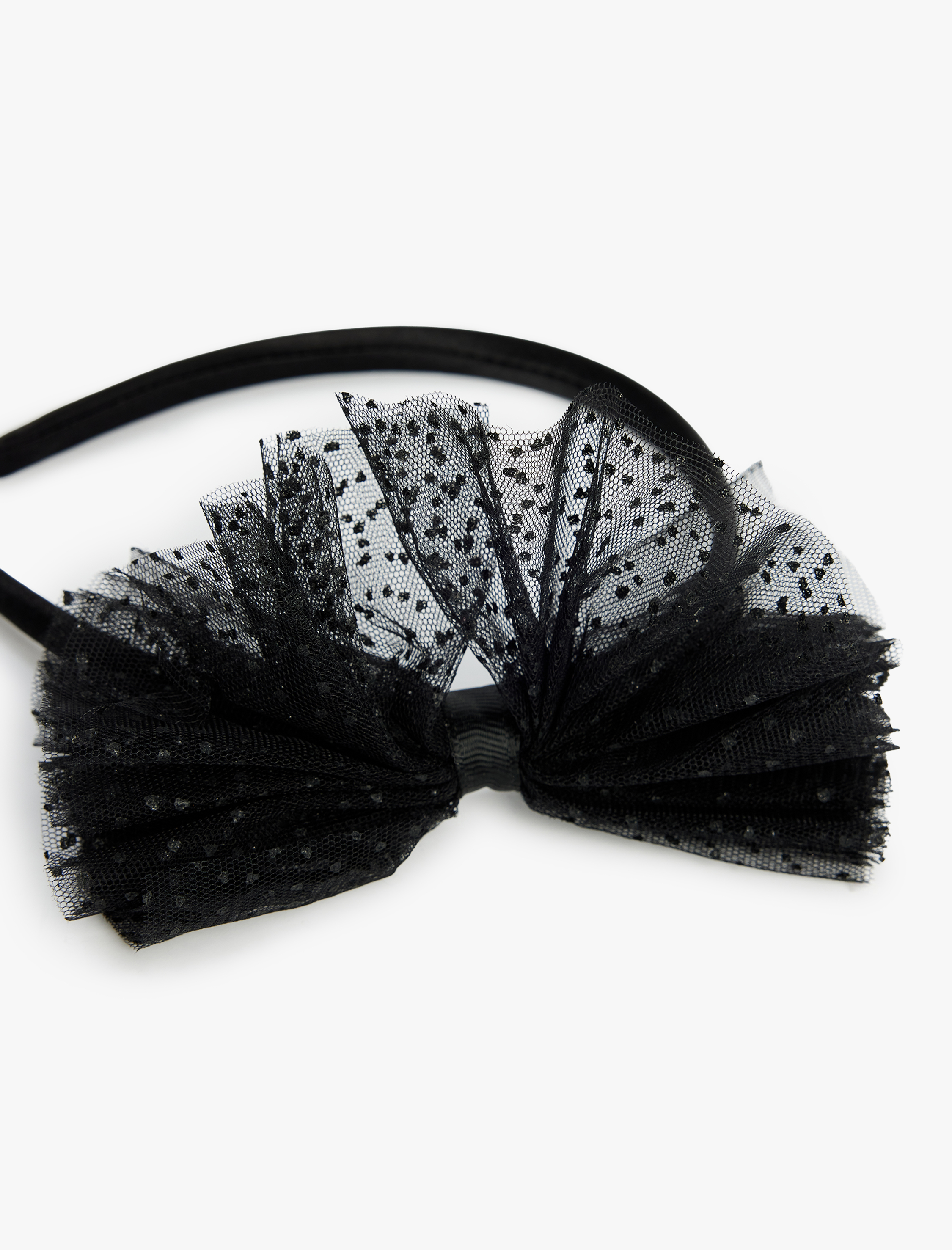  Kız Çocuk Tül Detaylı Fiyonklu Taç