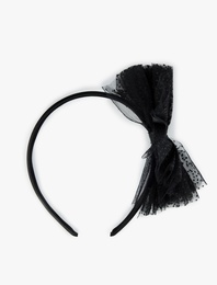 Tül Detaylı Fiyonklu Taç