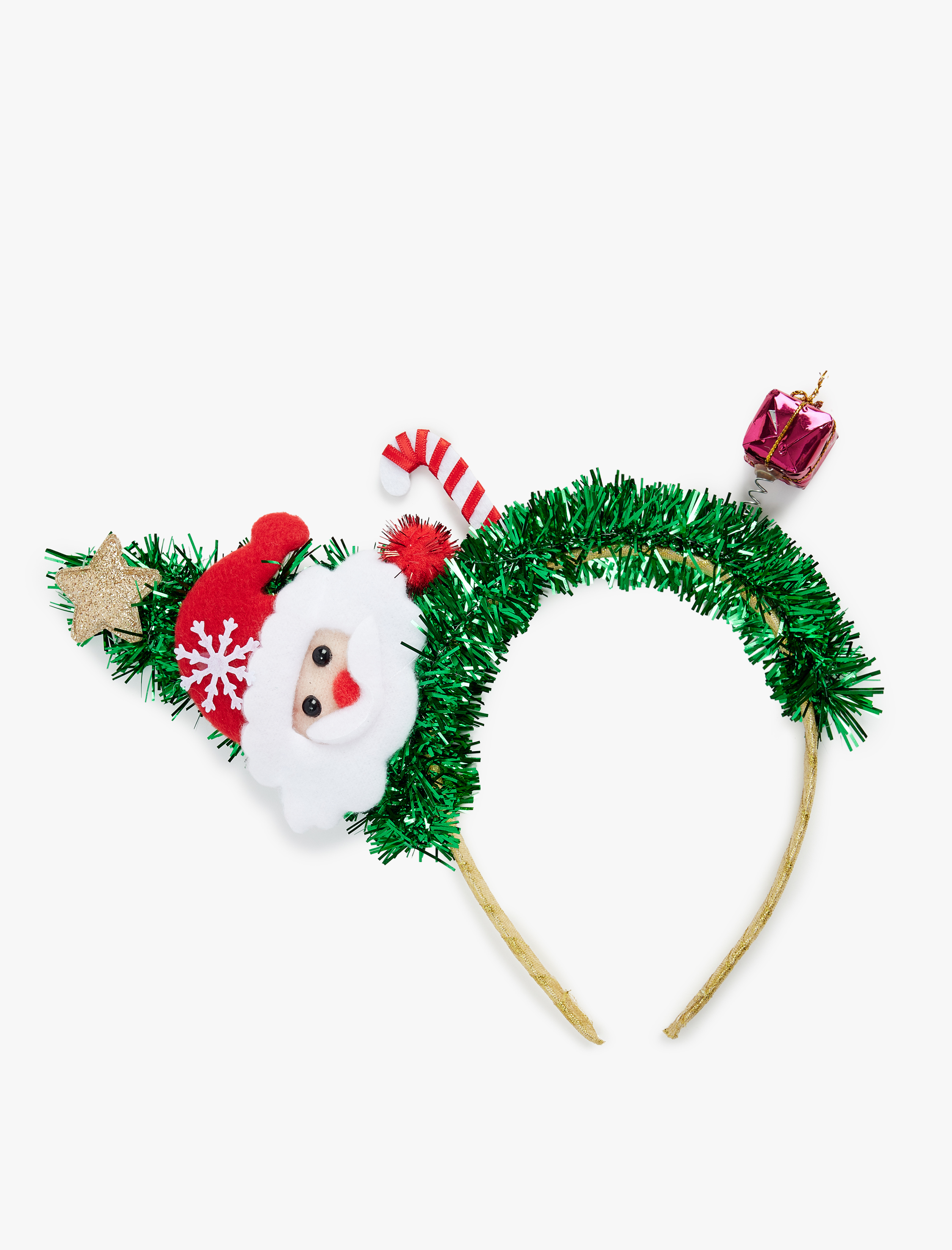  Kadın Noel Baba Figürlü Yılbaşı Tacı