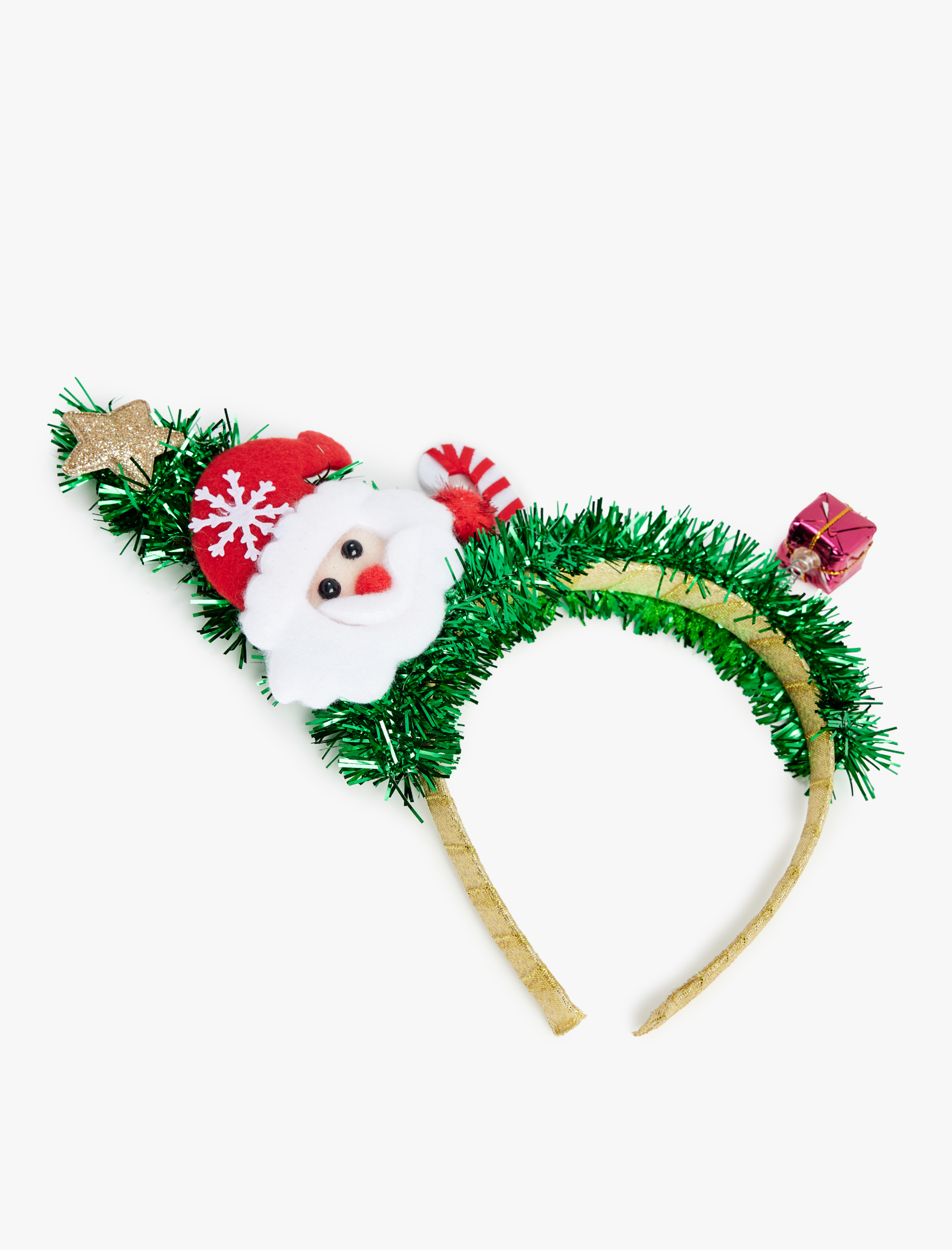  Kadın Noel Baba Figürlü Yılbaşı Tacı